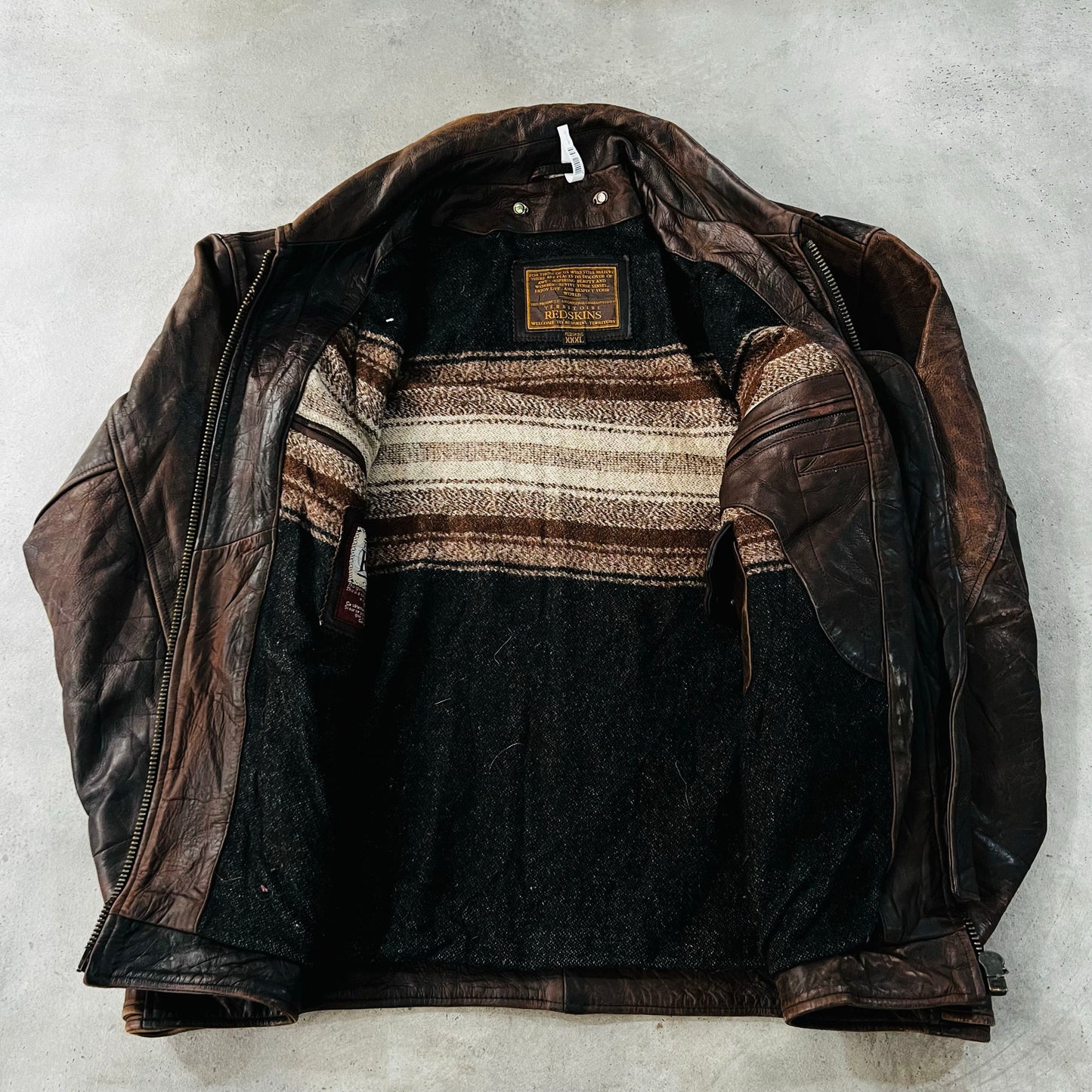 Vintage 70s-90s France Redskins Retro Leather Jackets