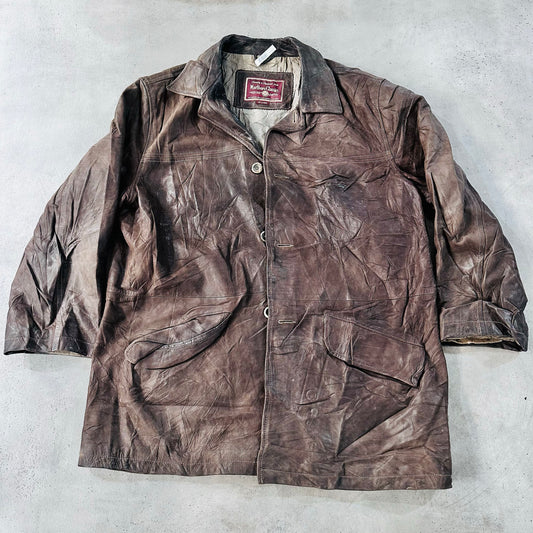 Vintage 70s-90s Romania Marlboro Retro Leather Jackets