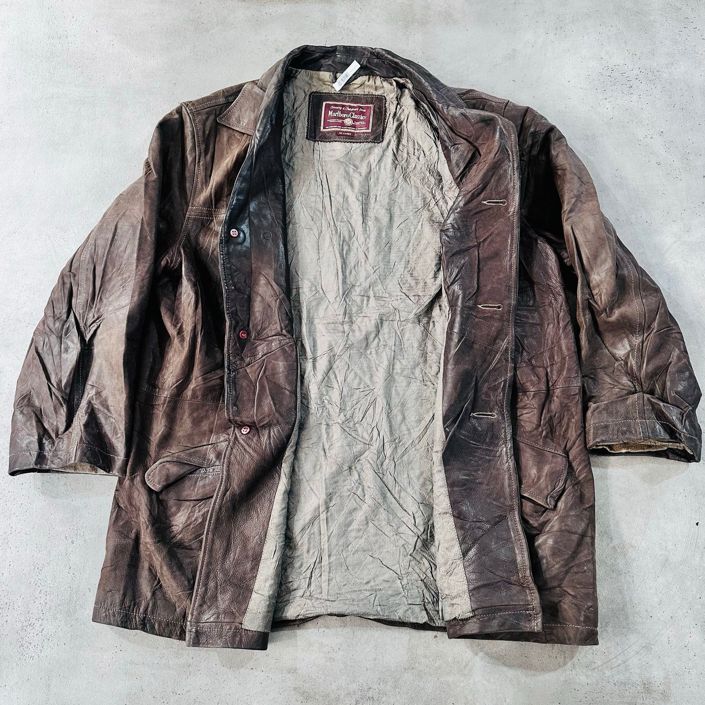 Vintage 70s-90s Romania Marlboro Retro Leather Jackets