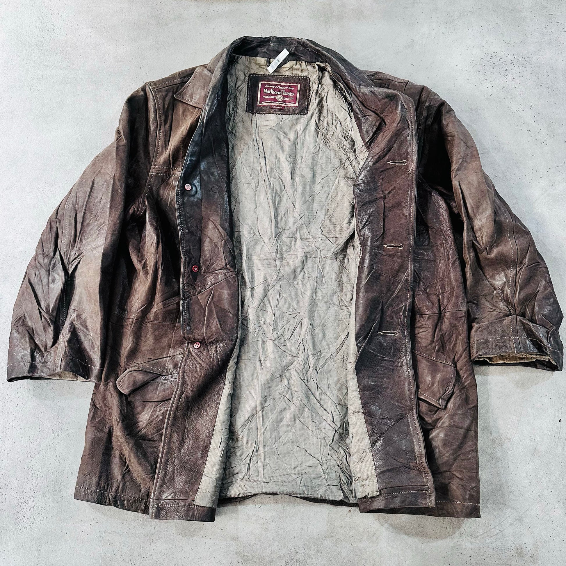 Vintage 70s-90s Romania Marlboro Retro Leather Jackets