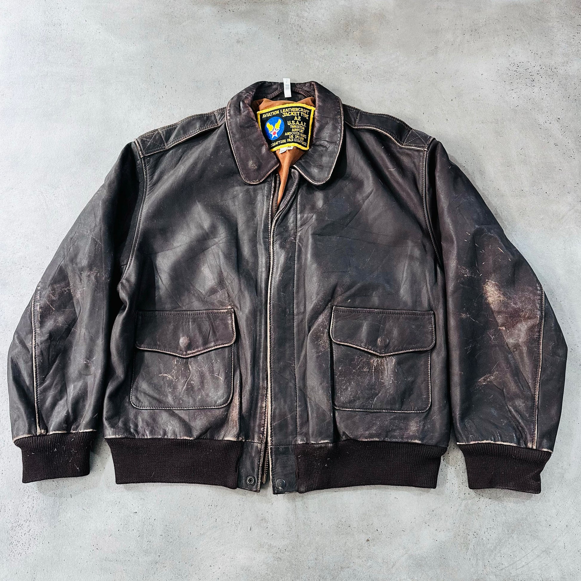 Vintage England Military A-2 Leather Jackets