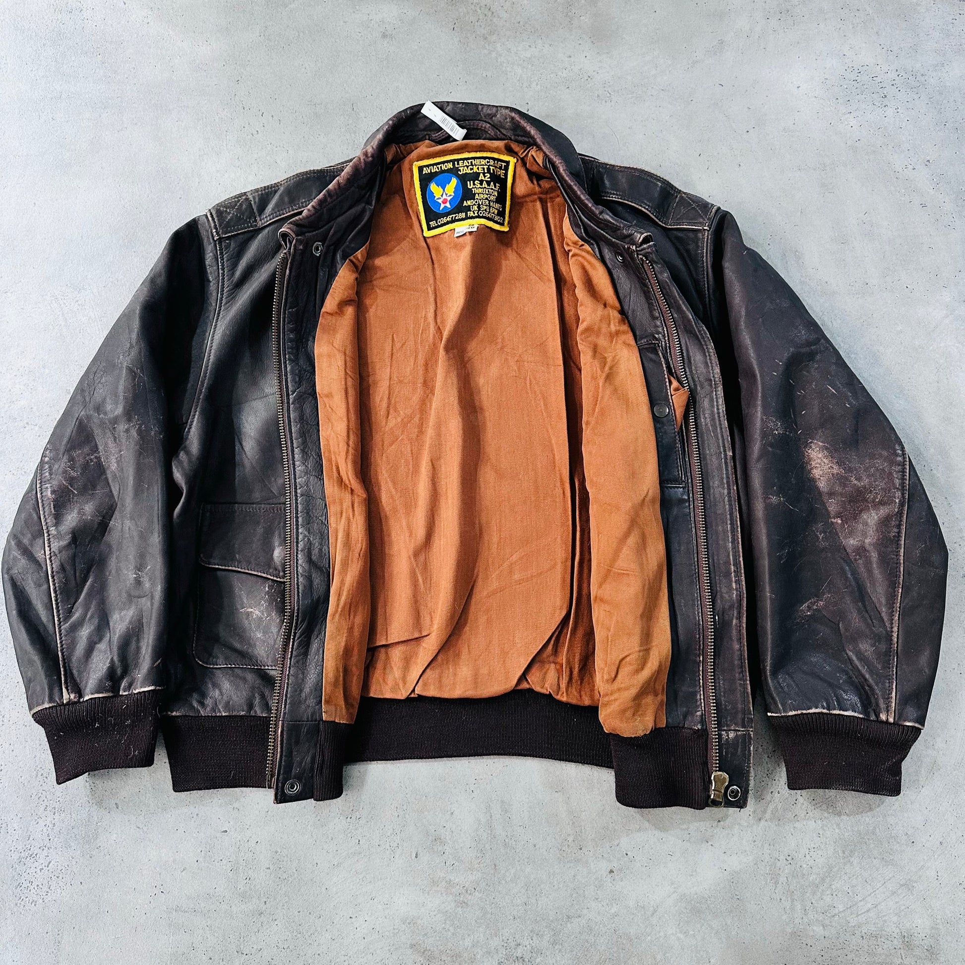 Vintage England Military A-2 Leather Jackets