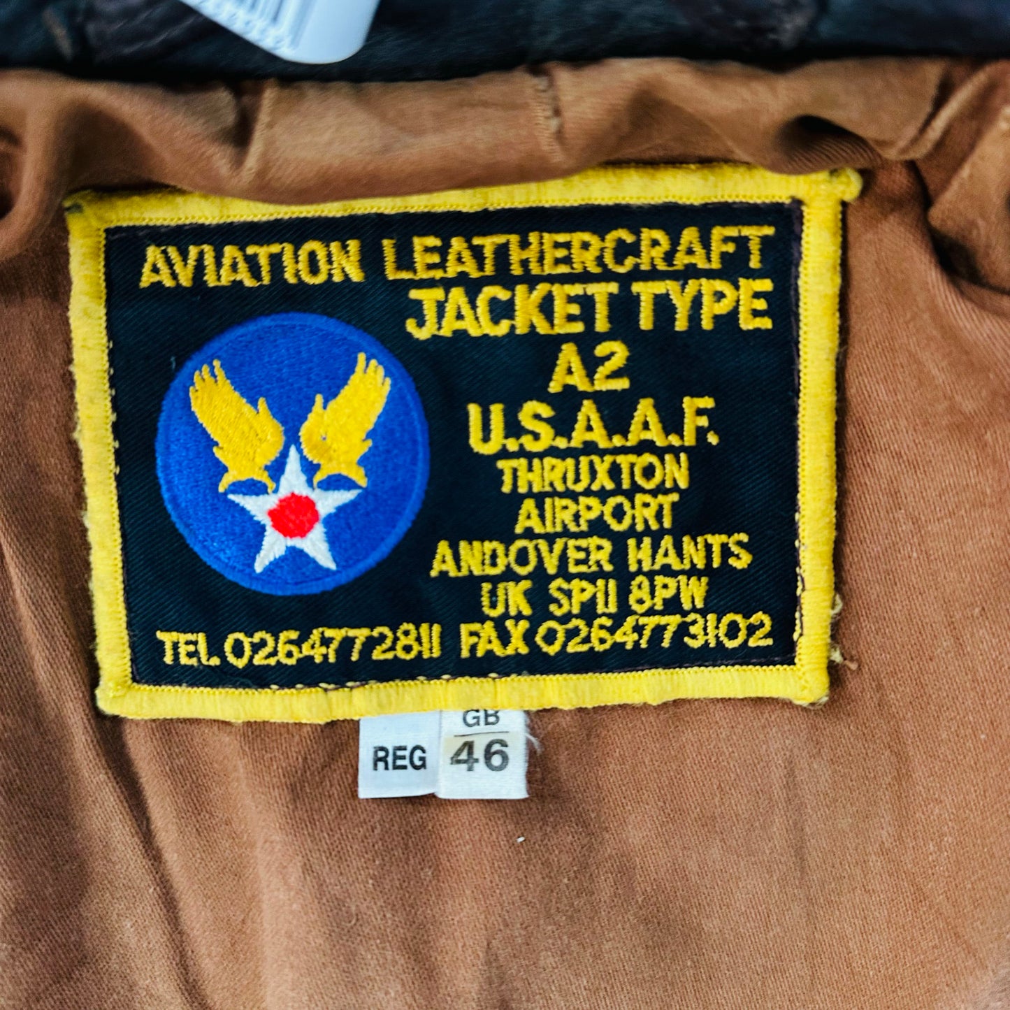 Vintage England Military A-2 Leather Jackets