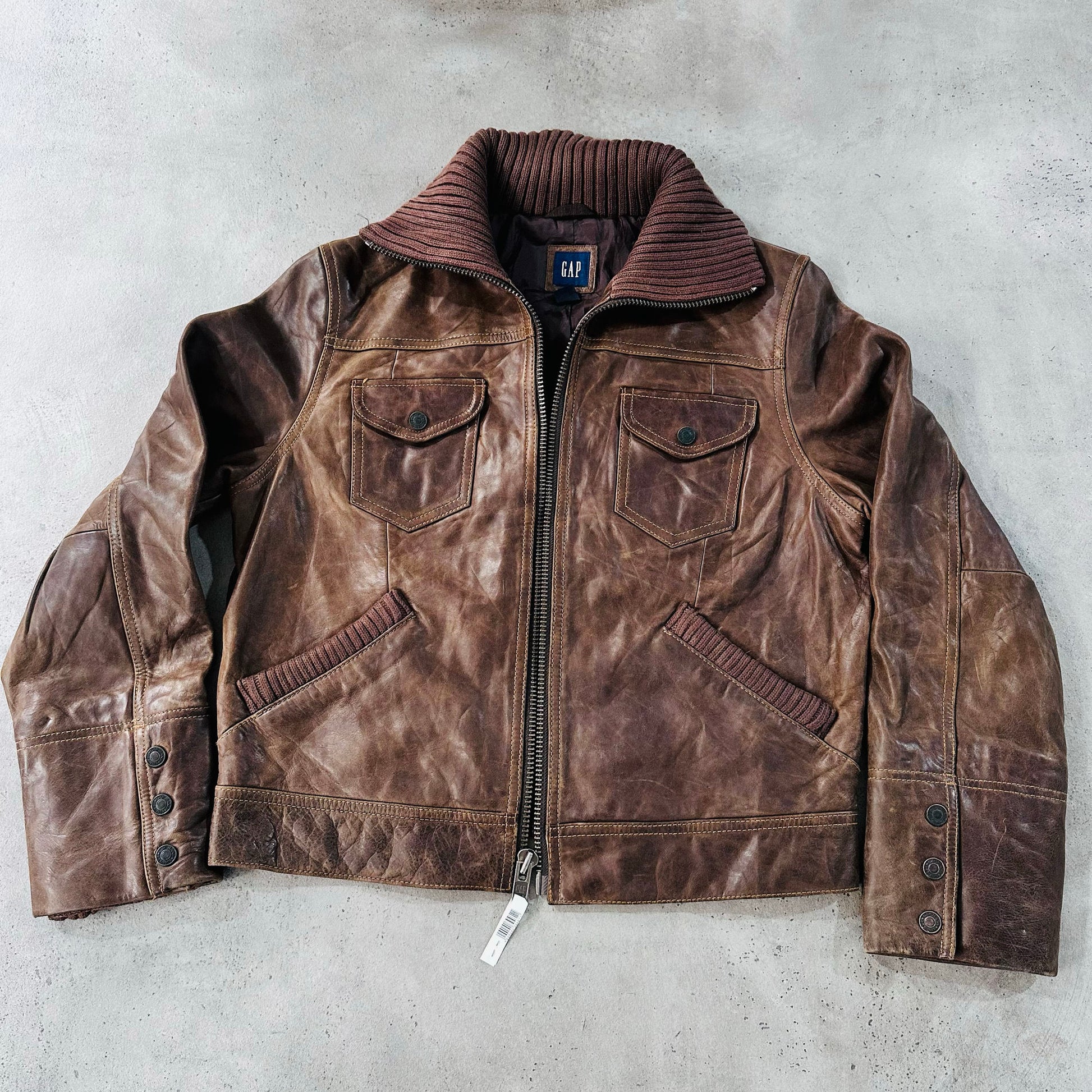 Vintage Gap Retro Flight Leather Jackets