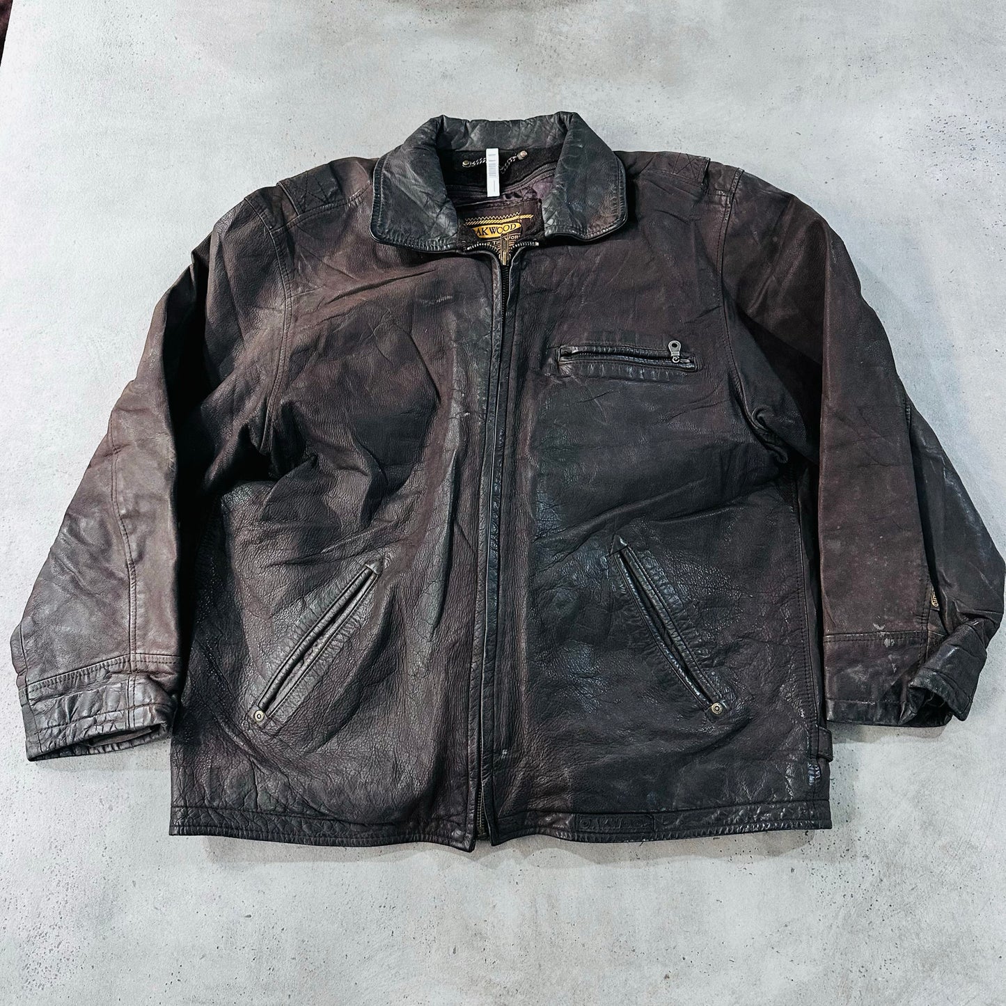 Vintage France Oakwood Retro Leather Jackets