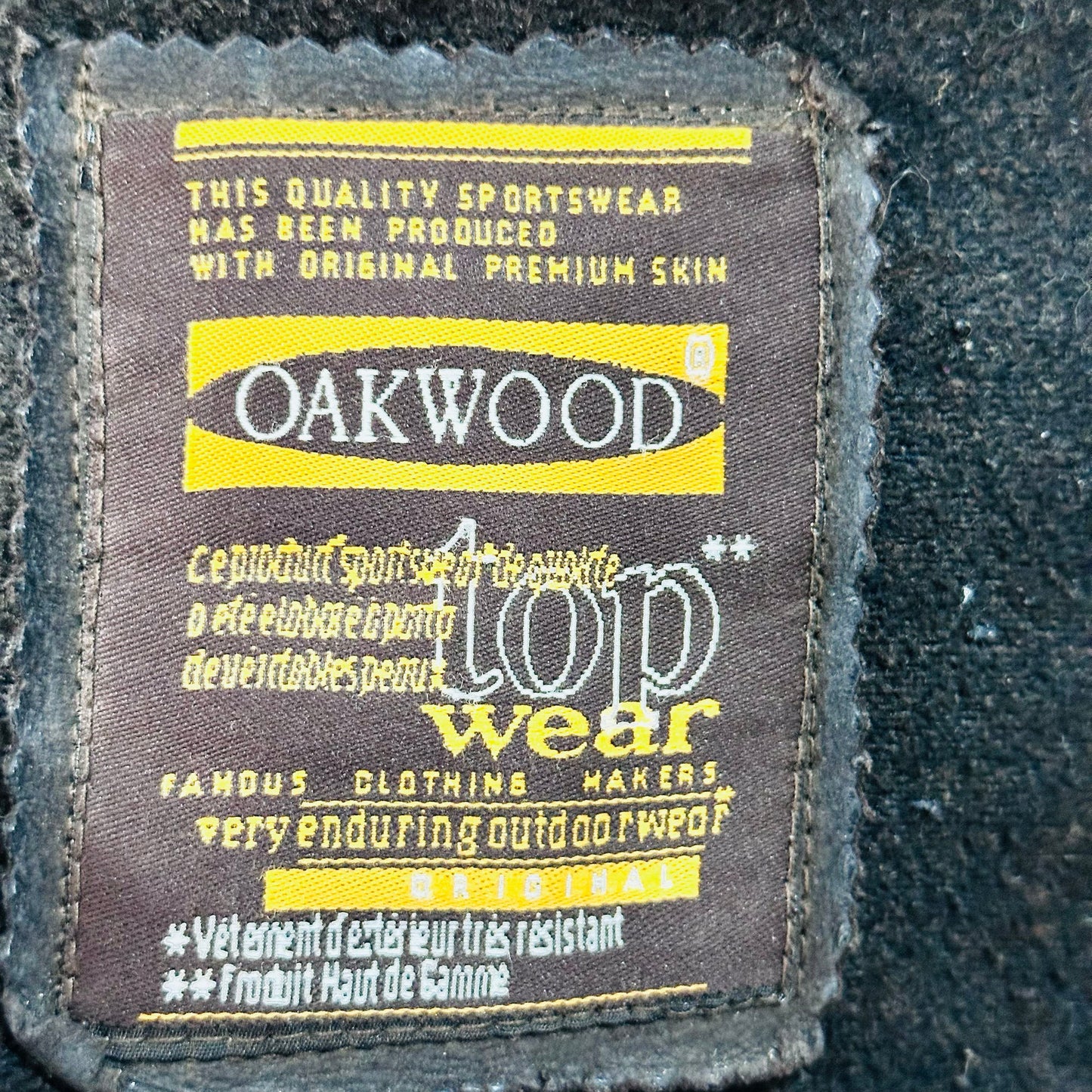 Vintage France Oakwood Retro Leather Jackets