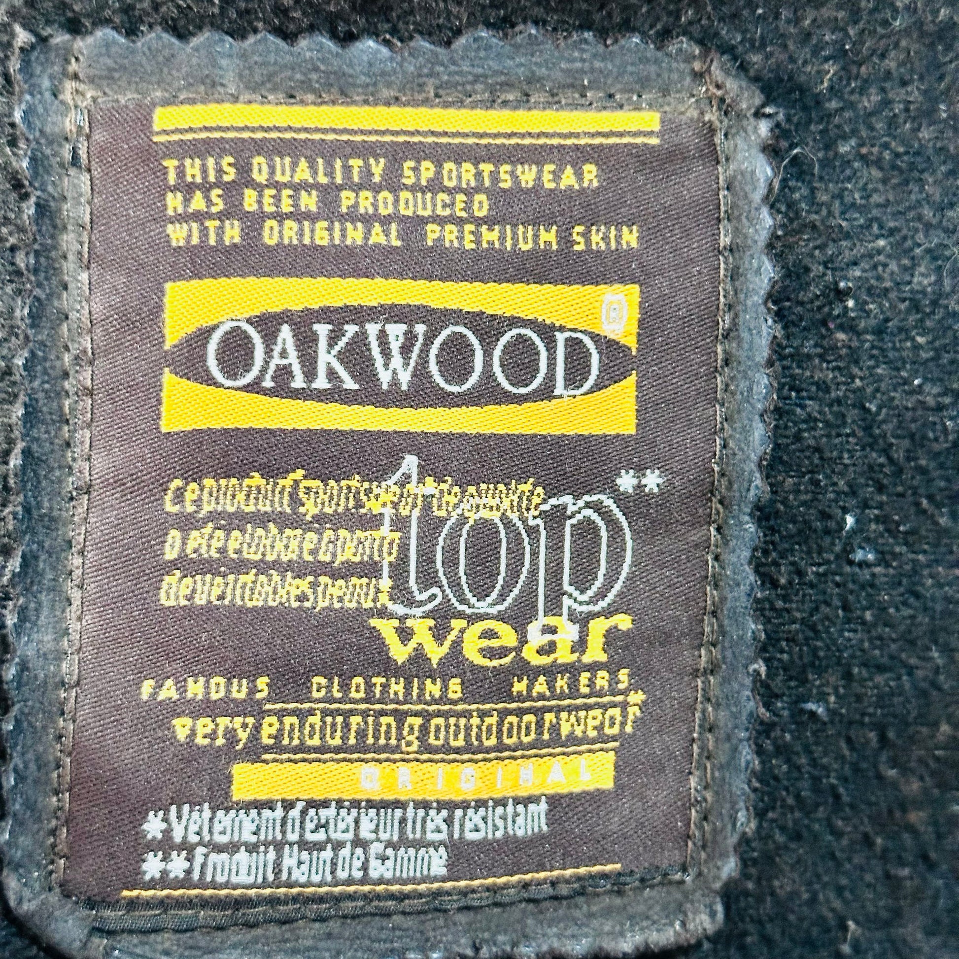 Vintage France Oakwood Retro Leather Jackets