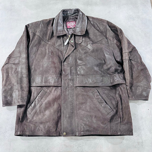 Vintage 70s-90s Retro Mid-Length Leather Jackets