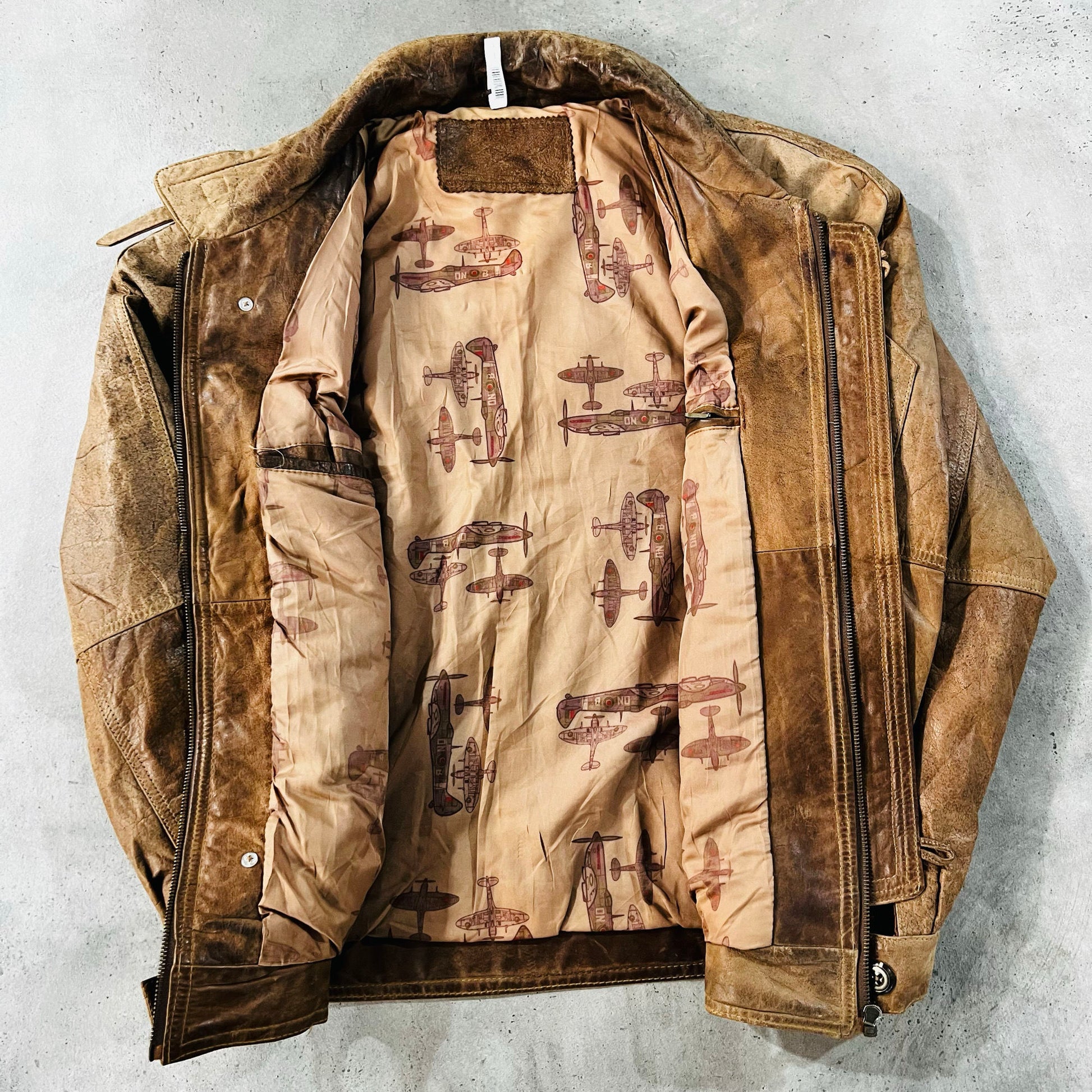 Vintage 70s-90s Germany Retro Flight Leather Jackets