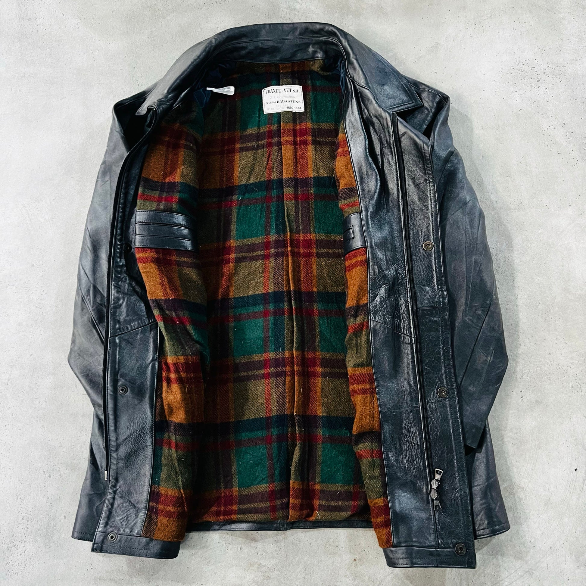Vintage 70s-90s France Retro Leather Jackets
