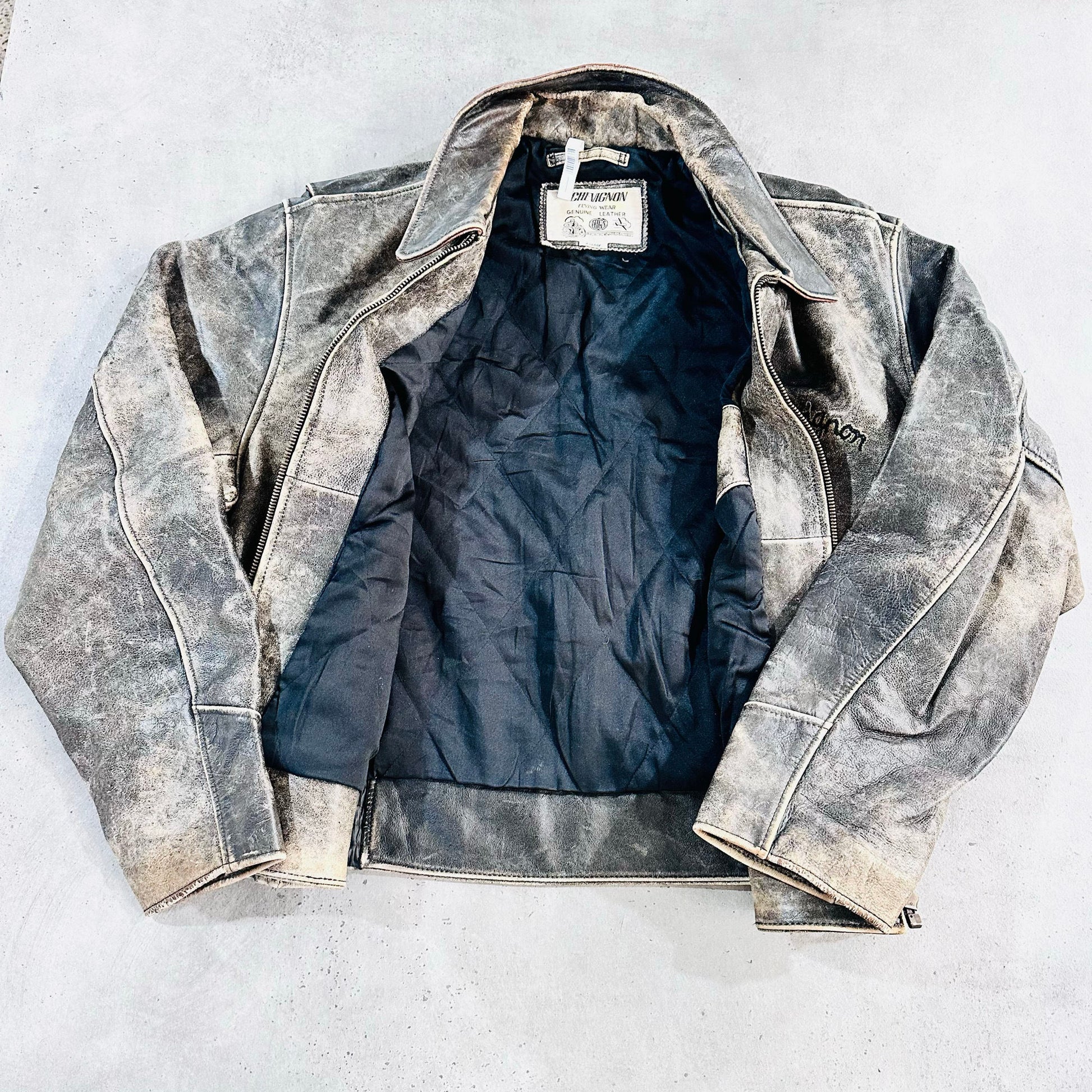 Vintage 70s-90s Chevignon Retro Flight Leather Jackets