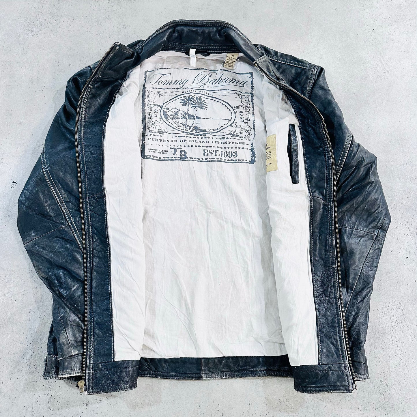 Vintage Tommy Bahama Pre-owned Luxury Leather Jackets