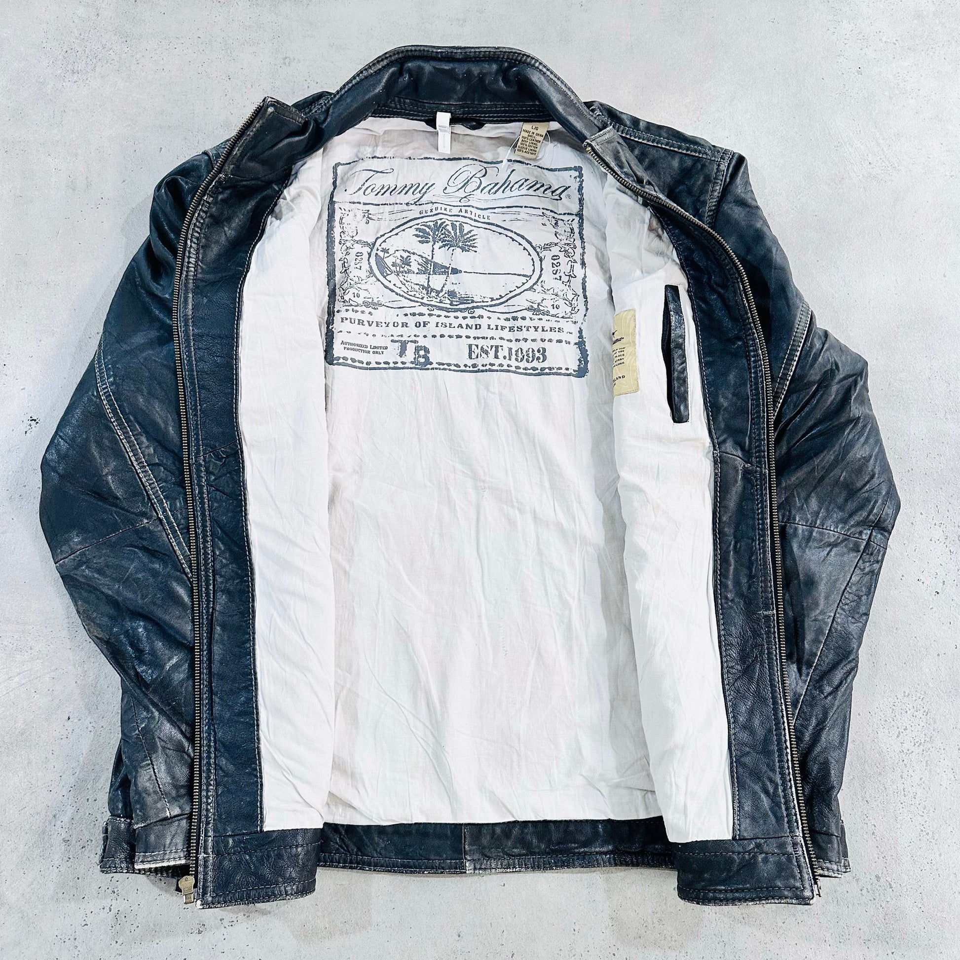 Vintage Tommy Bahama Pre-owned Luxury Leather Jackets