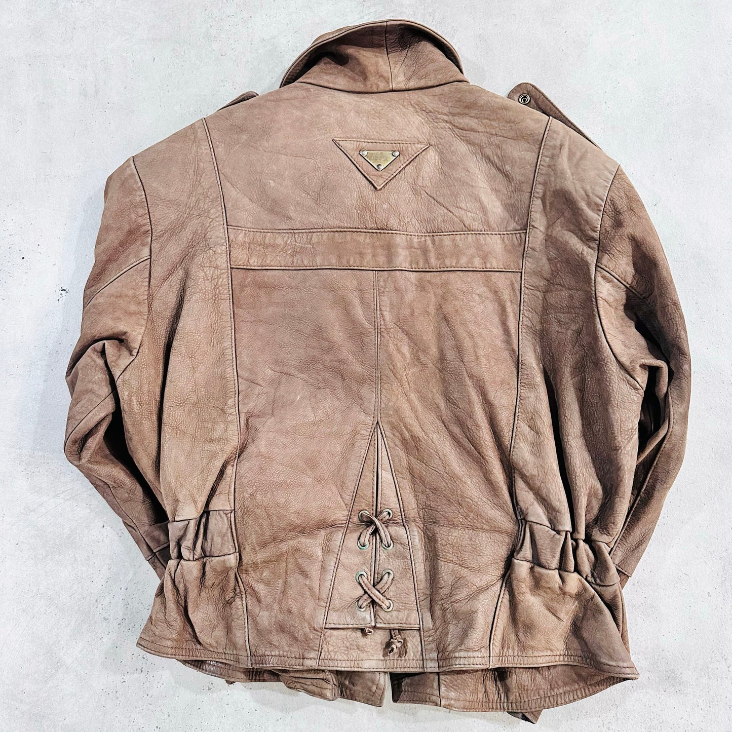 Vintage 70s-90s Italy Retro Double Rider Leather Jackets