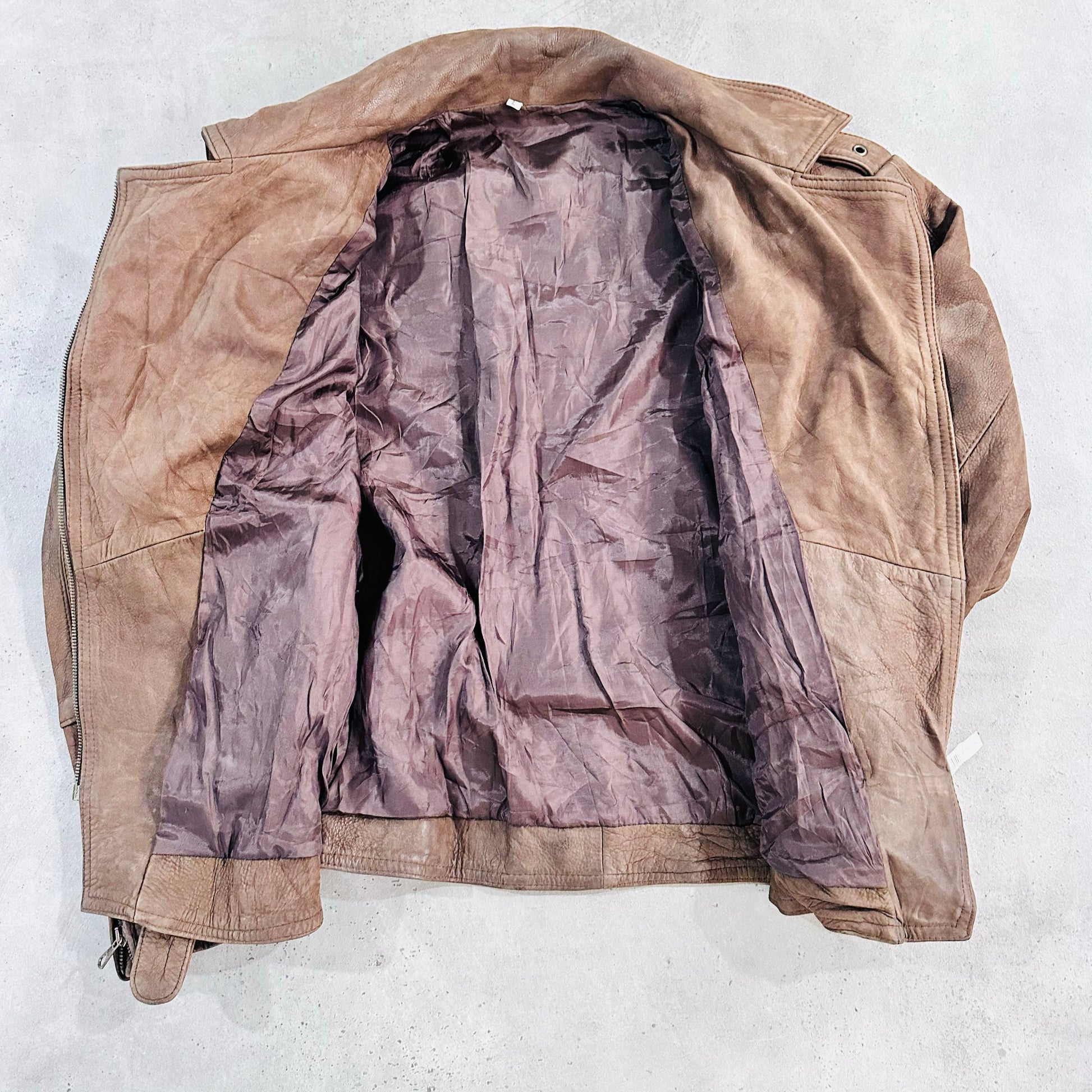 Vintage 70s-90s Italy Retro Double Rider Leather Jackets
