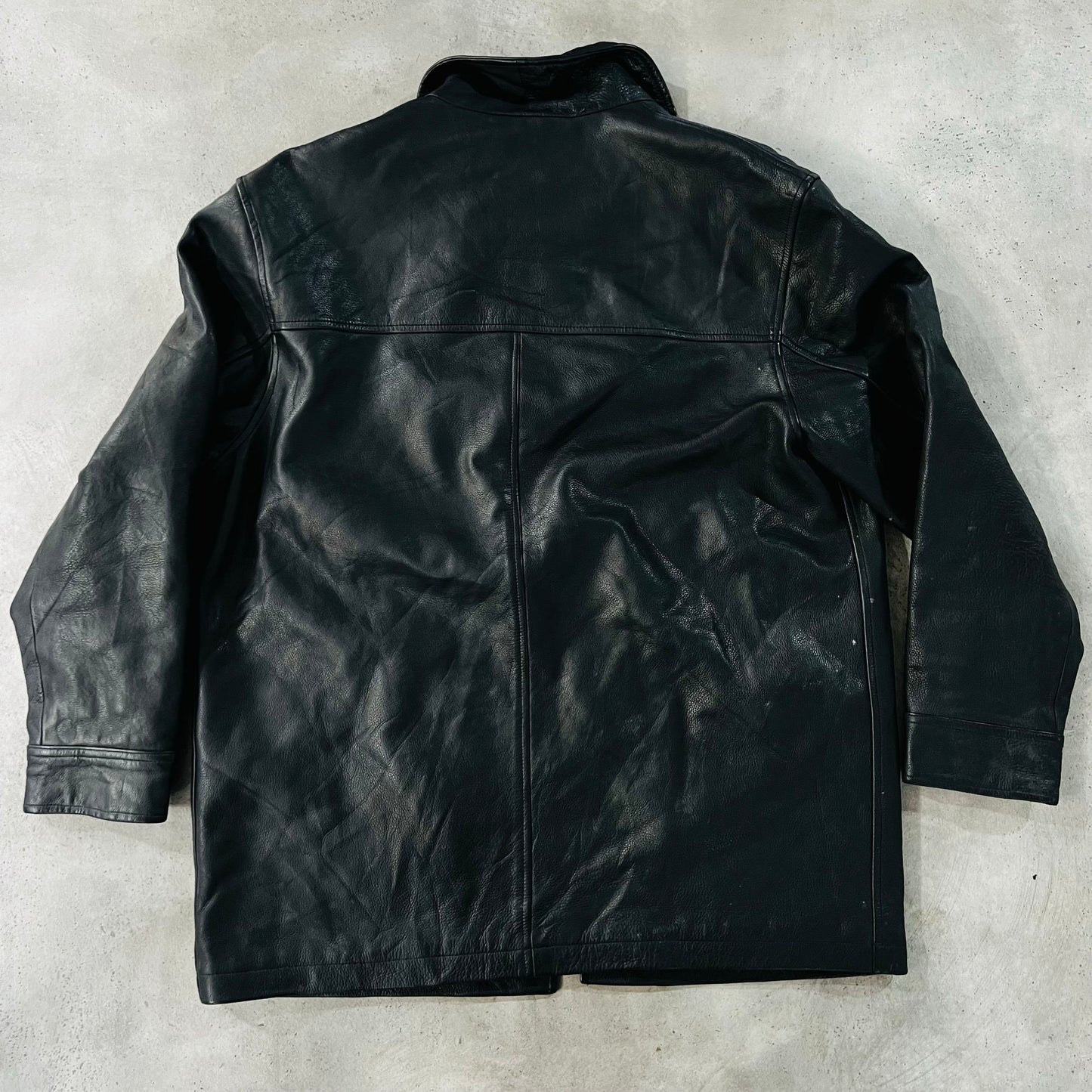 Vintage Gap Retro Mid-Length Leather Jackets