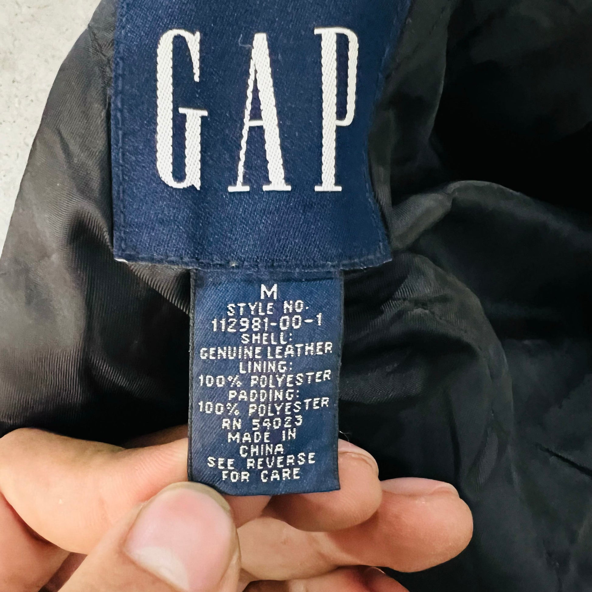 Vintage Gap Retro Mid-Length Leather Jackets