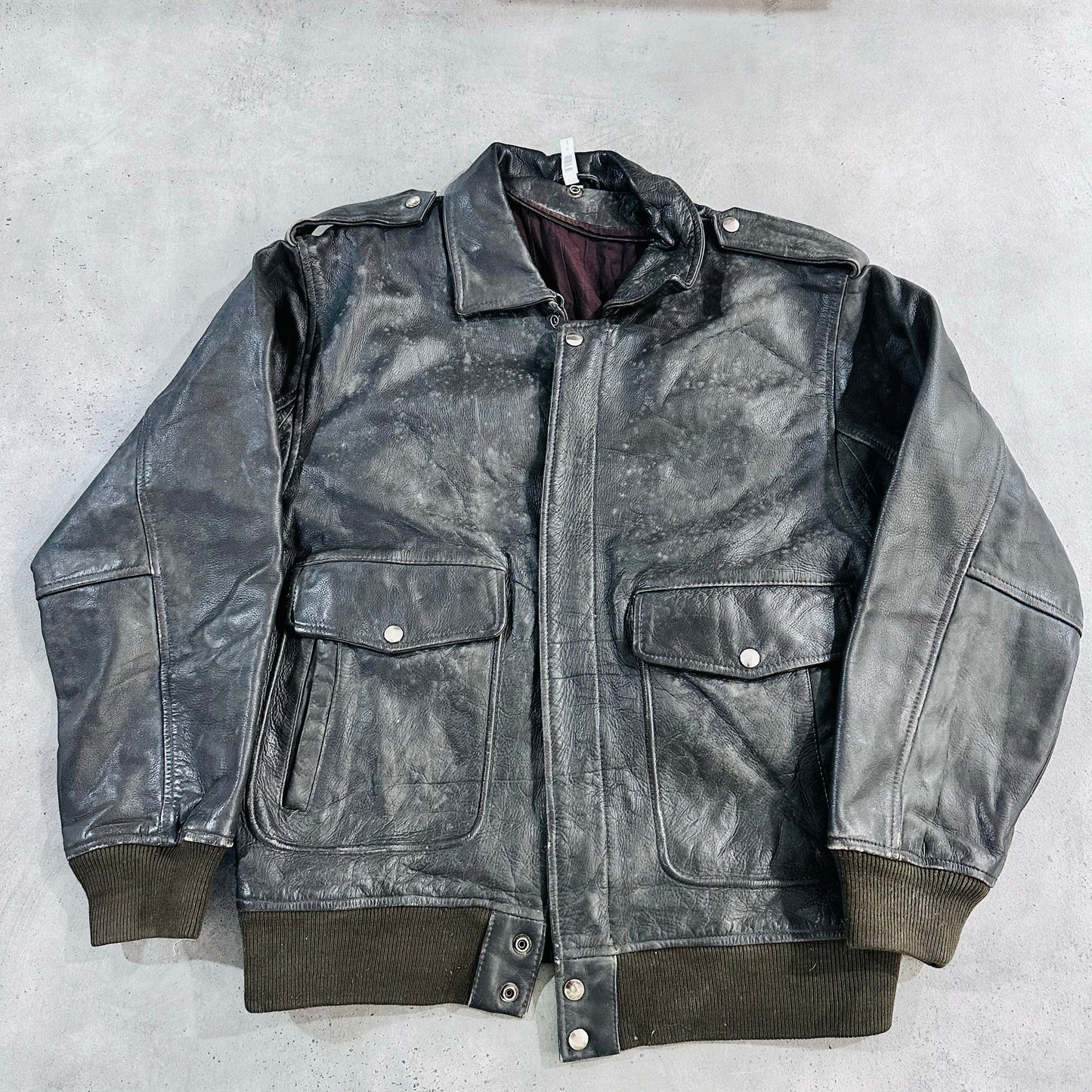 Vintage 70s-90s France Military Flight Leather Jackets