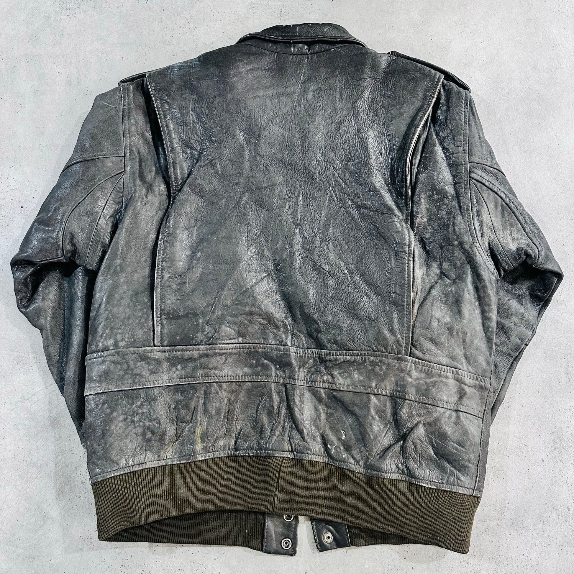 Vintage 70s-90s France Military Flight Leather Jackets