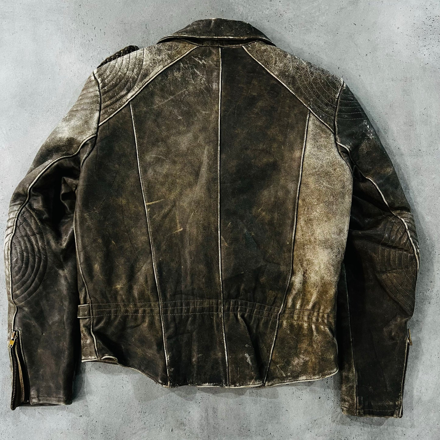 Vintage 70s-90s Netherlands Retro Double Rider Leather Jackets