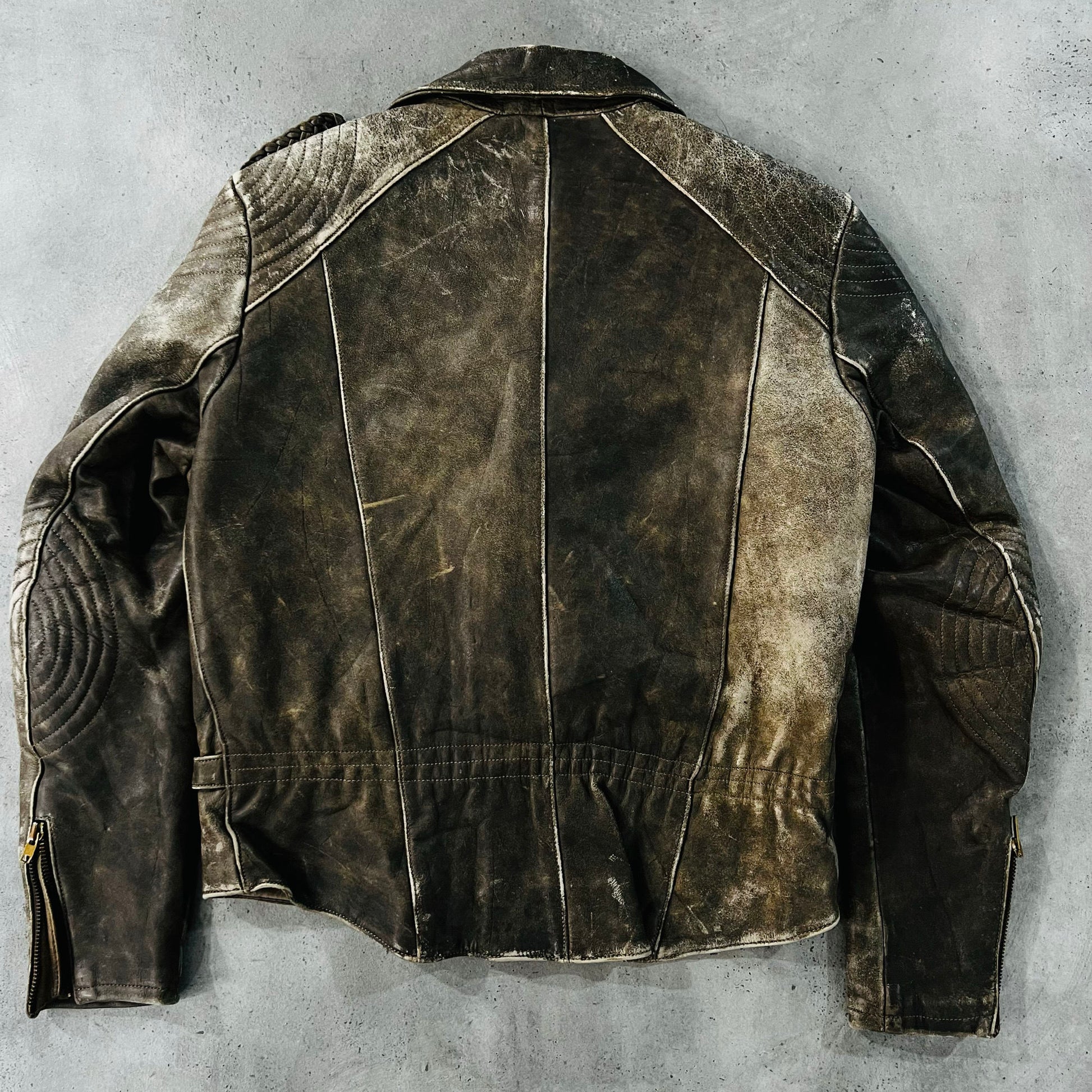Vintage 70s-90s Netherlands Retro Double Rider Leather Jackets