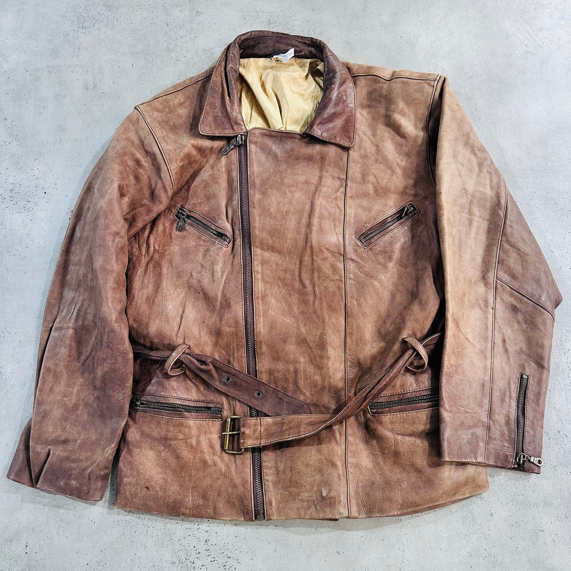 Vintage Retro Double Rider Leather Jackets