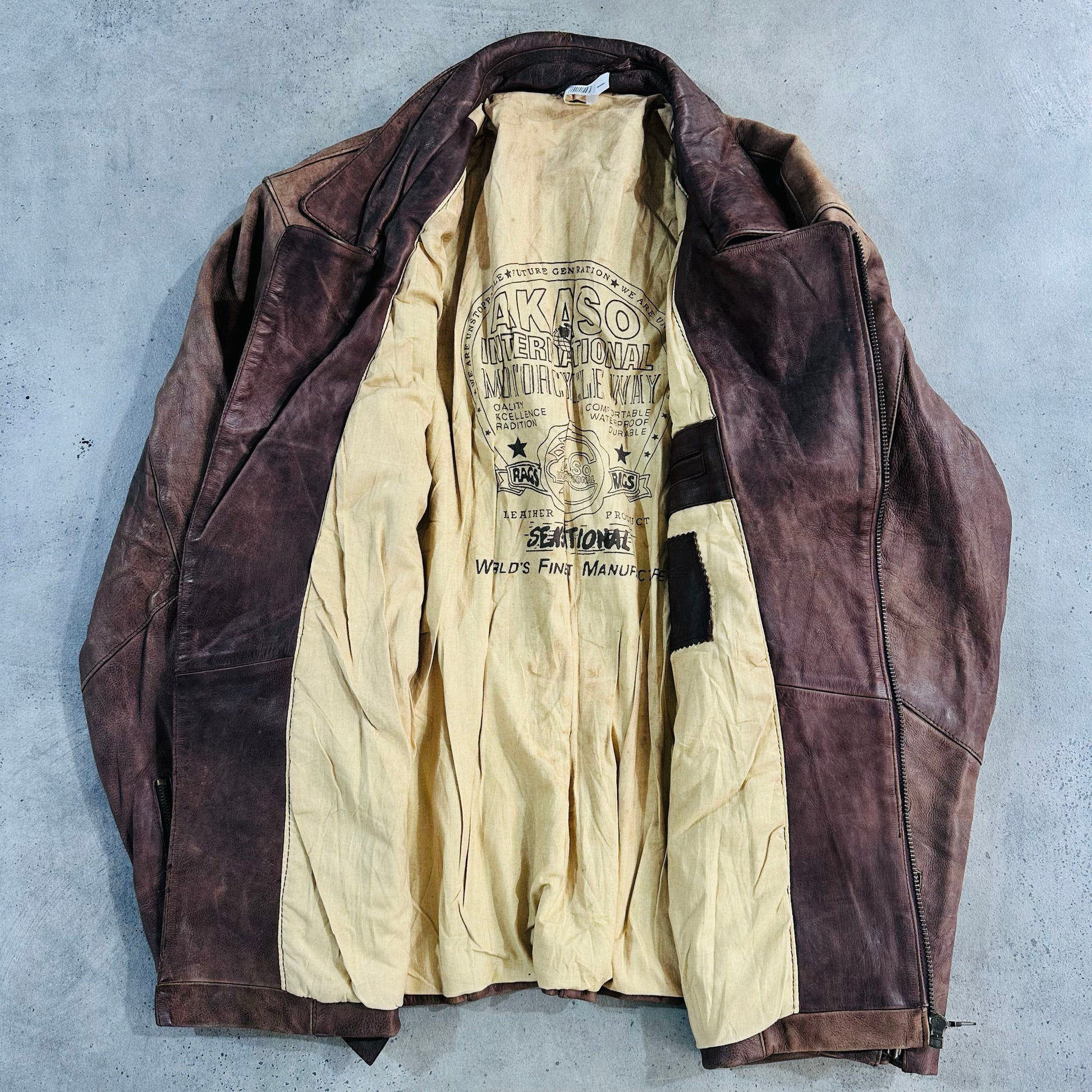 Vintage Retro Double Rider Leather Jackets