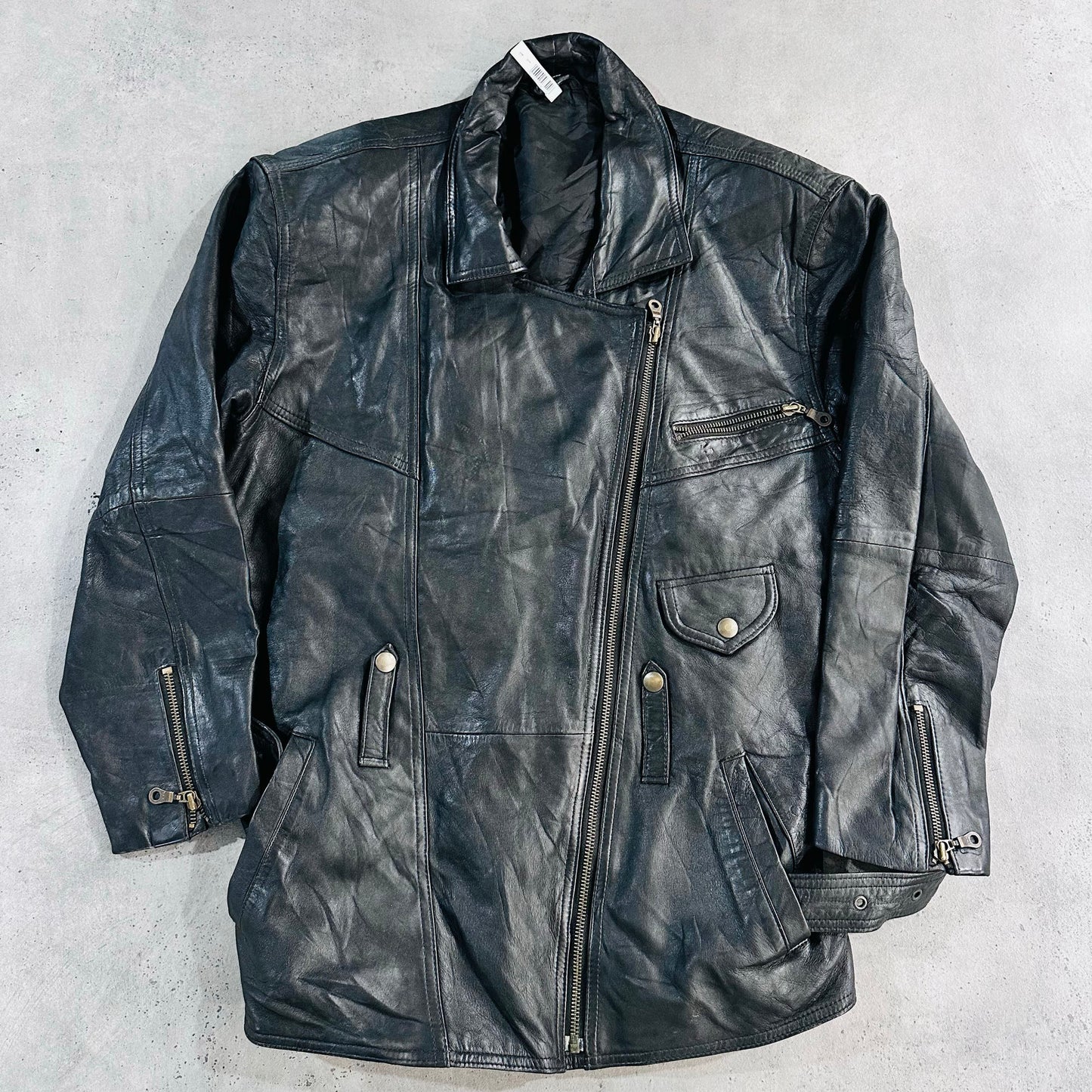 Vintage 70s-90s Retro Double Rider Leather Jackets