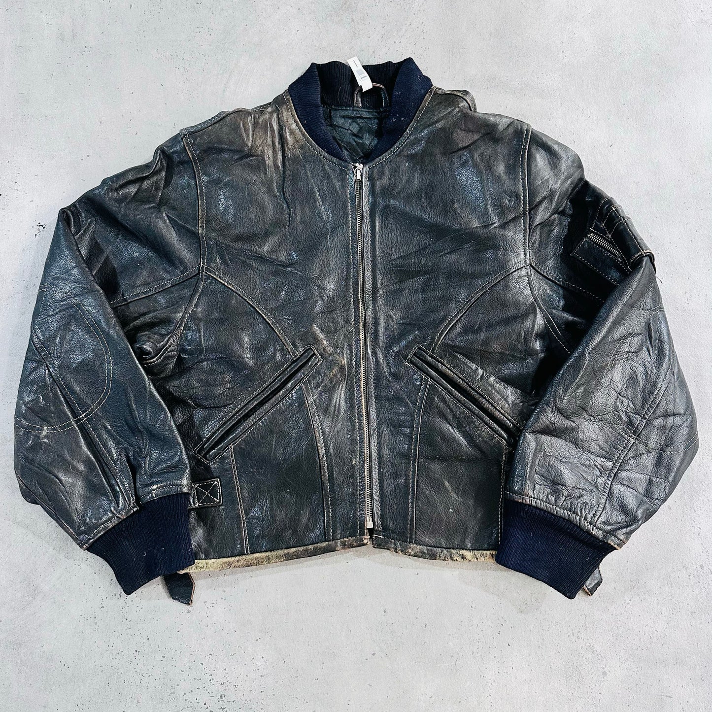 Vintage 70s-90s France Retro Flight Leather Jackets