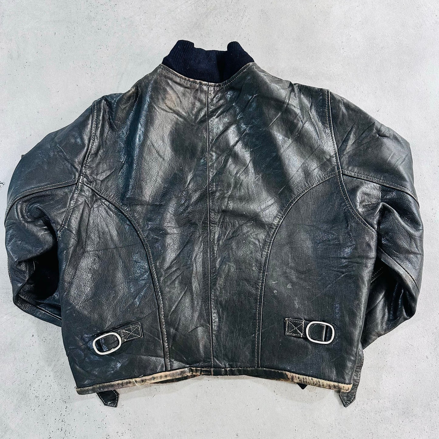 Vintage 70s-90s France Retro Flight Leather Jackets