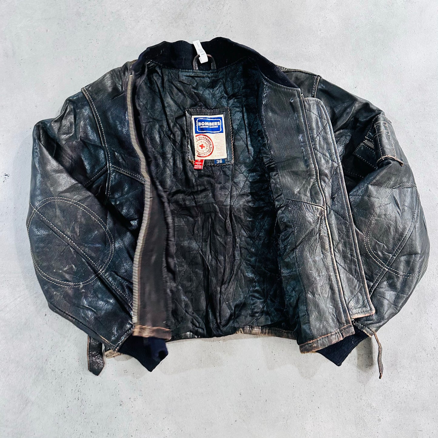 Vintage 70s-90s France Retro Flight Leather Jackets