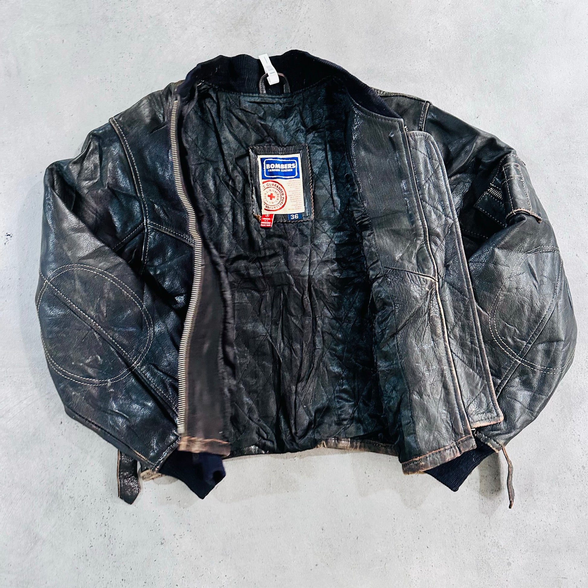 Vintage 70s-90s France Retro Flight Leather Jackets