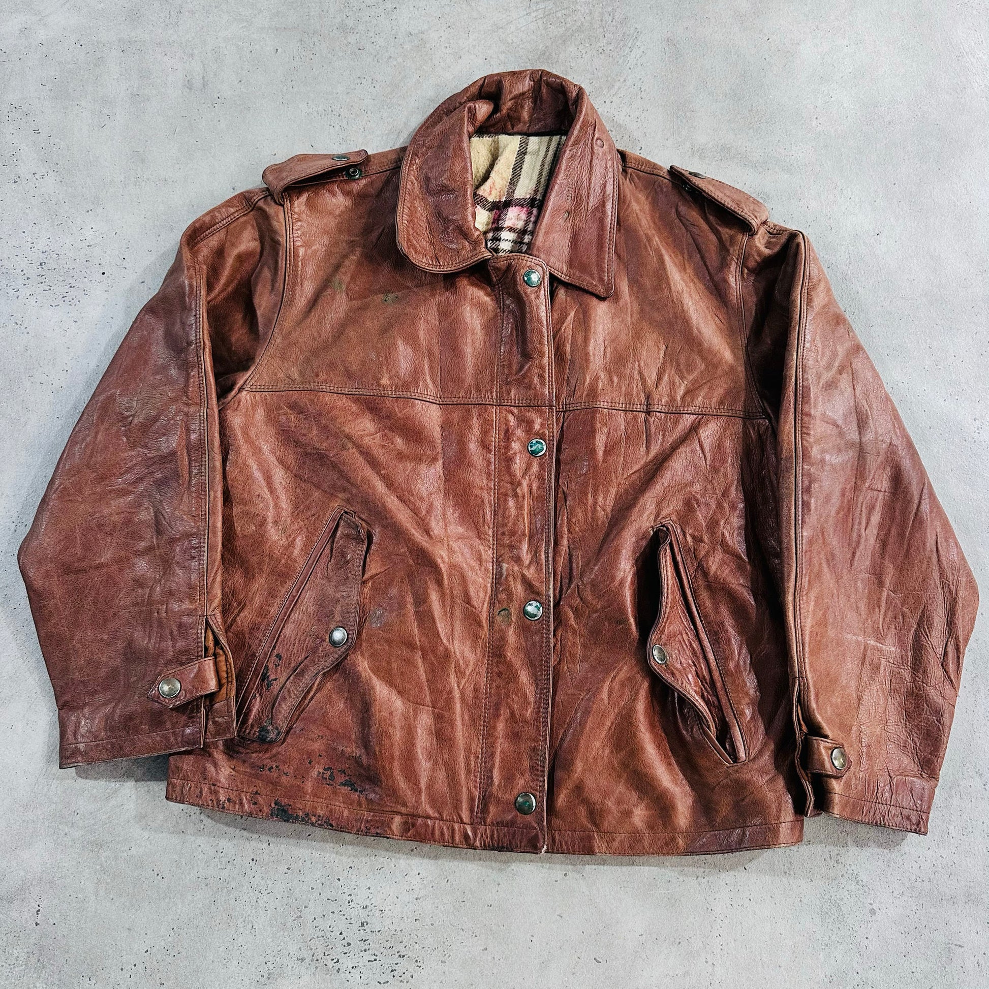 Vintage 70s-90s Italy Retro Leather Jackets
