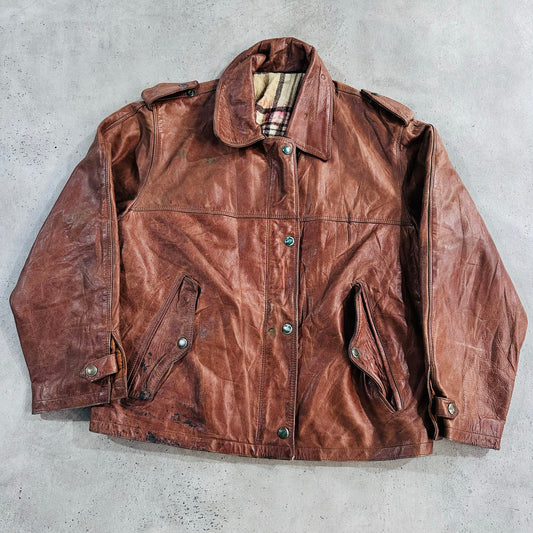 Vintage 70s-90s Italy Retro Leather Jackets