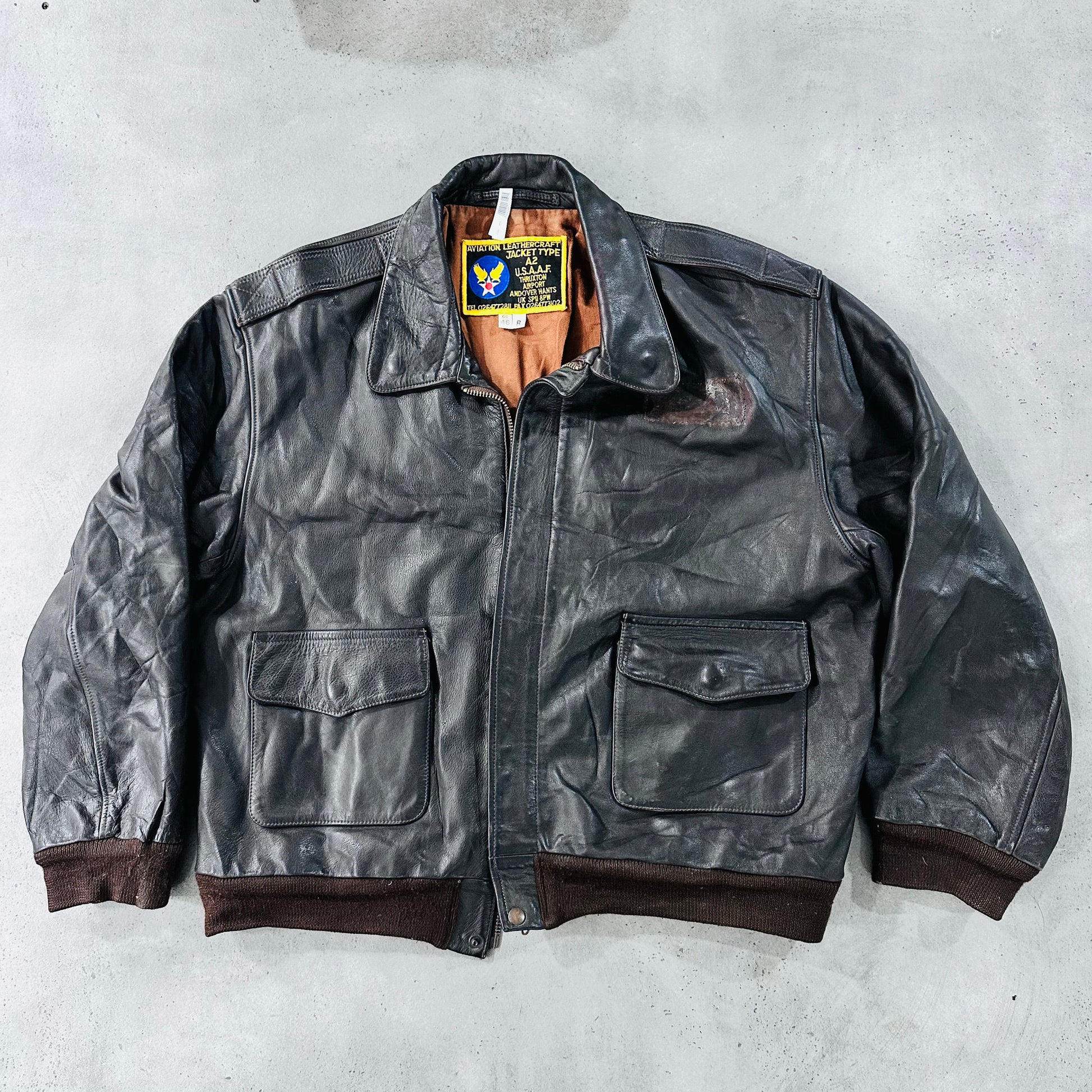 Vintage England Military A-2 Leather Jackets