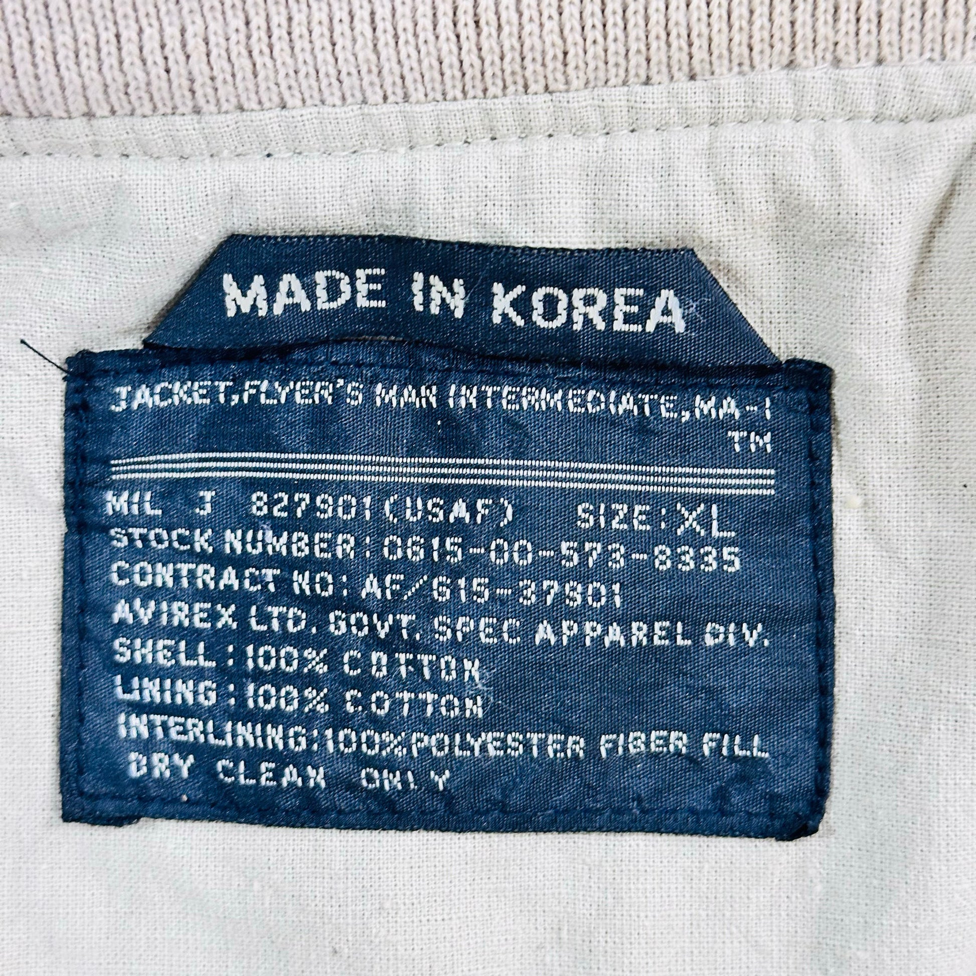 Vintage 70s-90s South Korea Avirex Military Flight Jackets