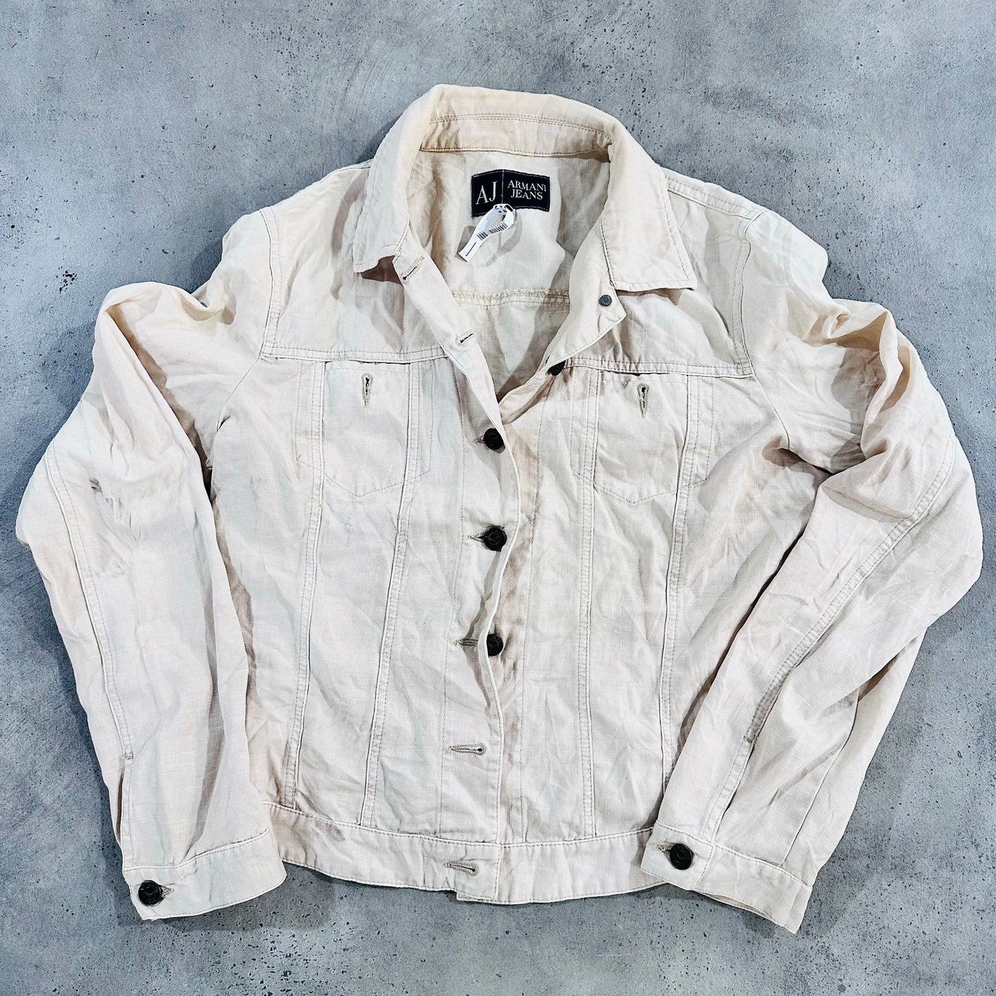 Vintage Romania Armani Pre-owned Luxury Denim Jackets