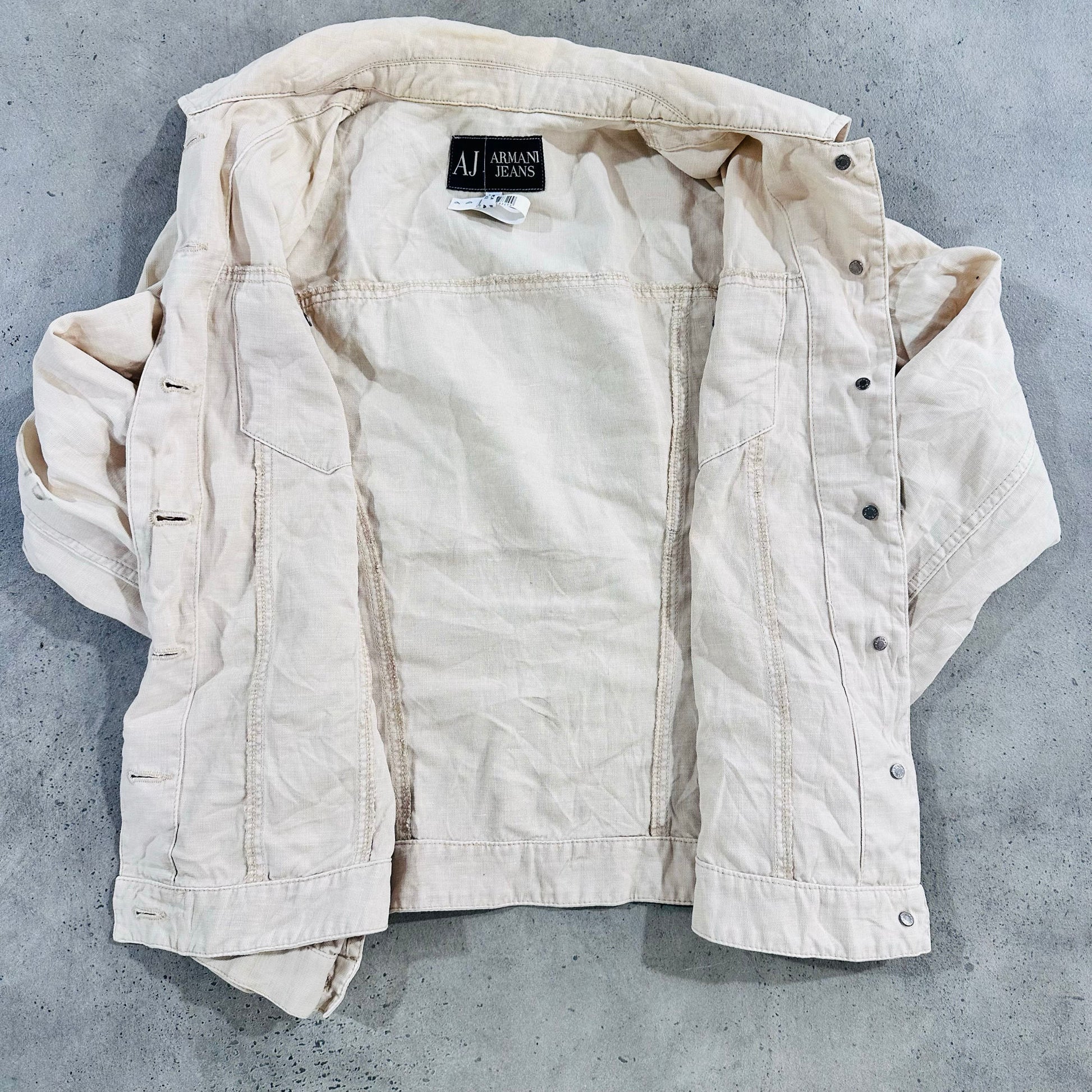 Vintage Romania Armani Pre-owned Luxury Denim Jackets