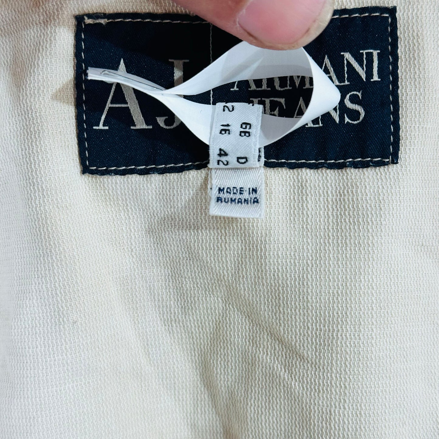 Vintage Romania Armani Pre-owned Luxury Denim Jackets