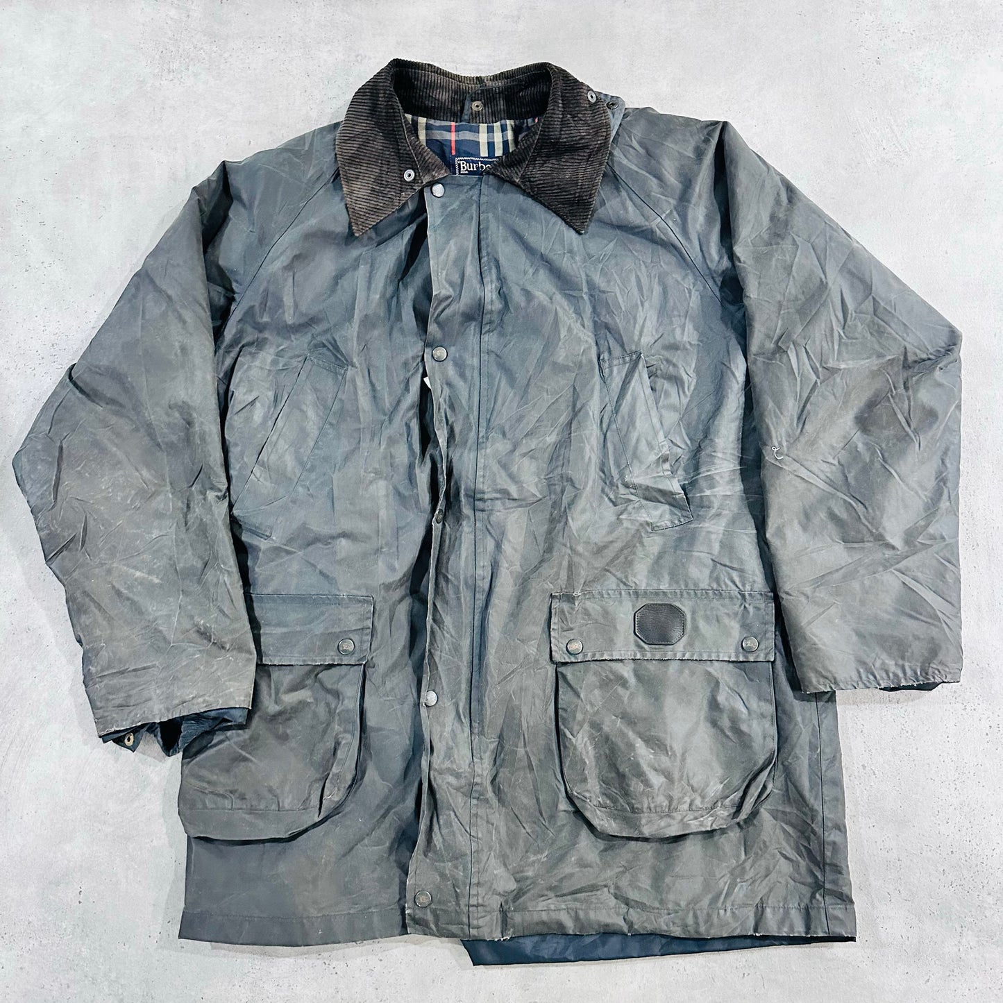 Vintage 70s-90s England Burberry Pre-owned Luxury Hunting Jackets