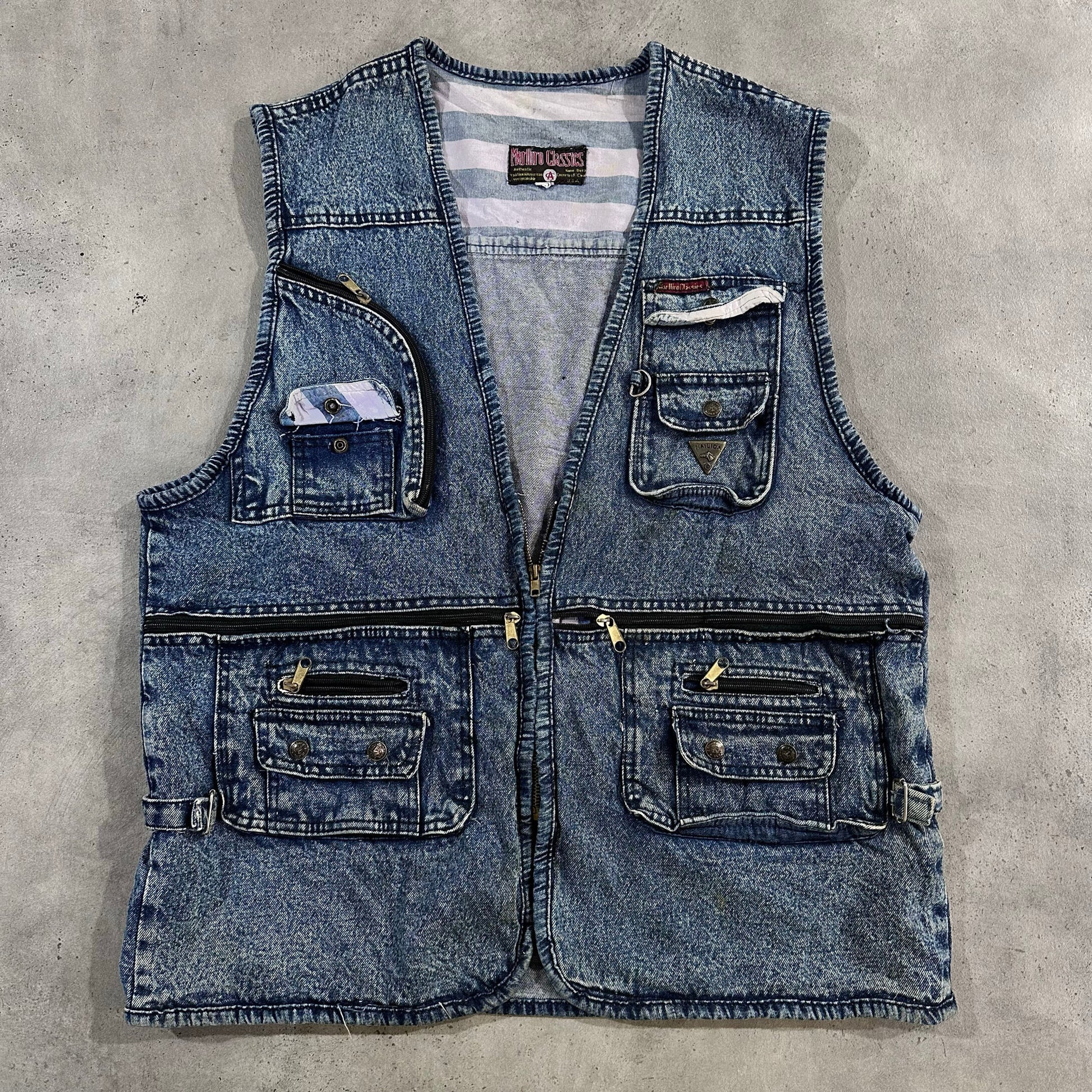 Vintage 70s-90s Marlboro Workwear Vests