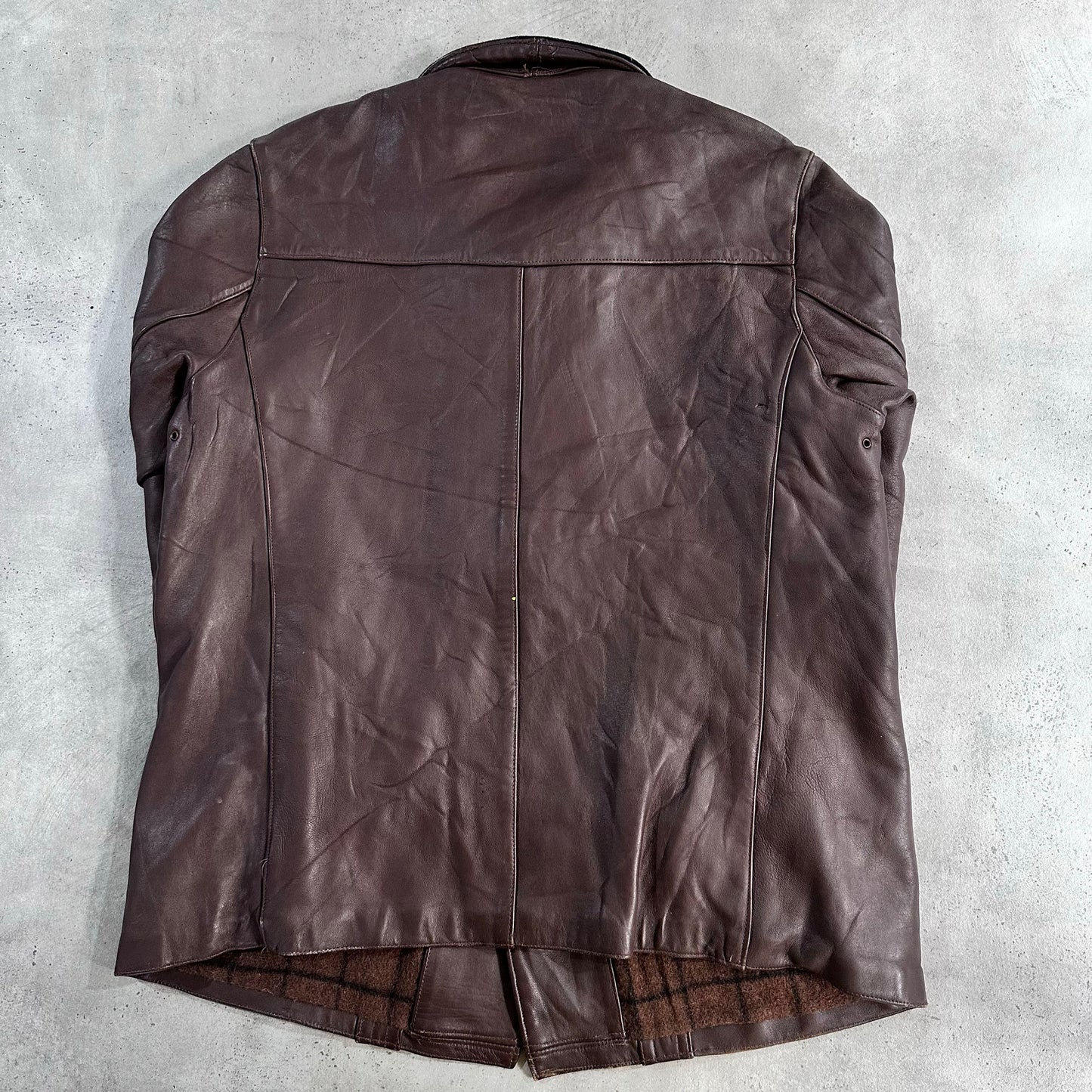 Vintage 50s-60s France Workwear Mid-Length Leather Jackets