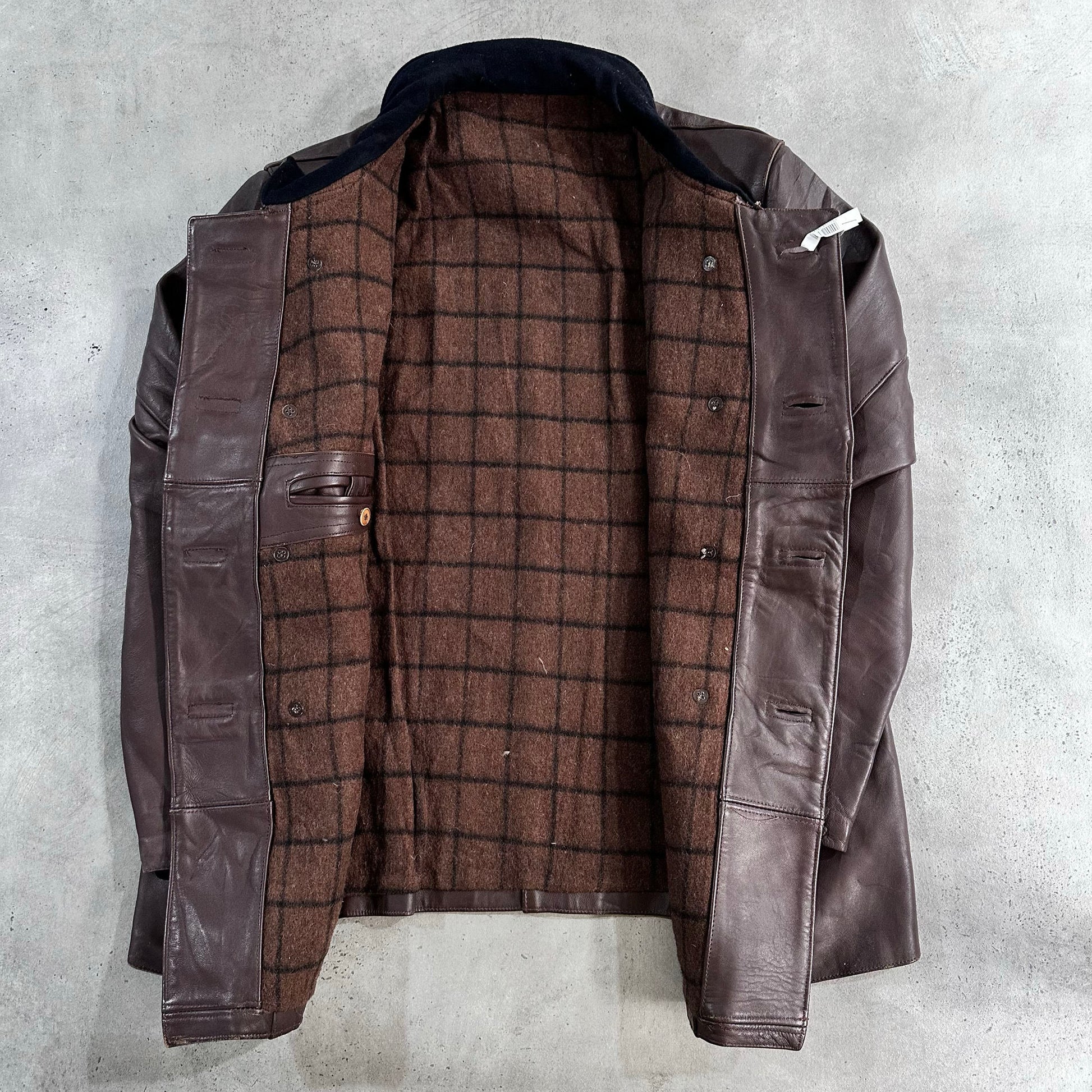 Vintage 50s-60s France Workwear Mid-Length Leather Jackets