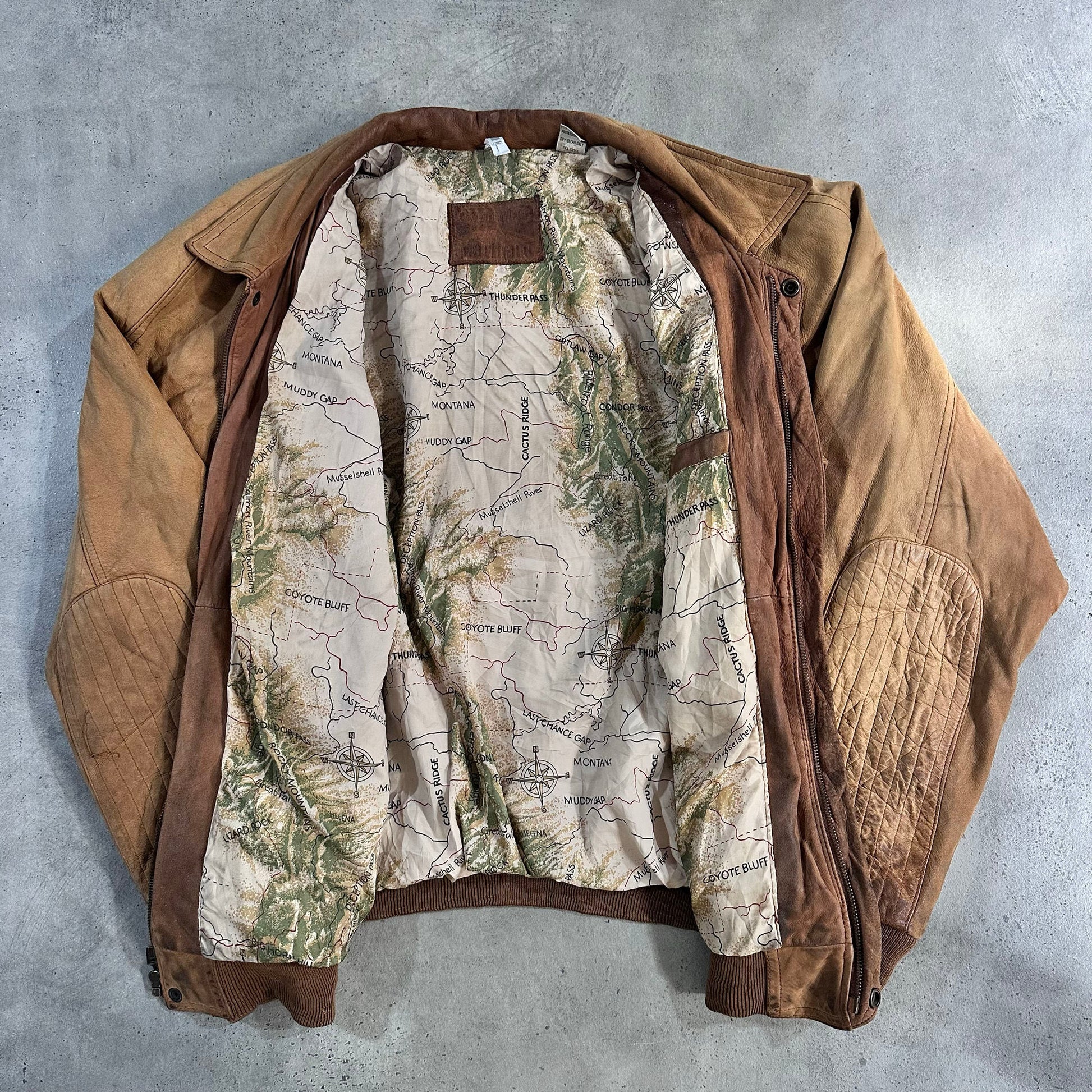 Vintage 70s-90s South Korea Marlboro Retro Flight Leather Jackets