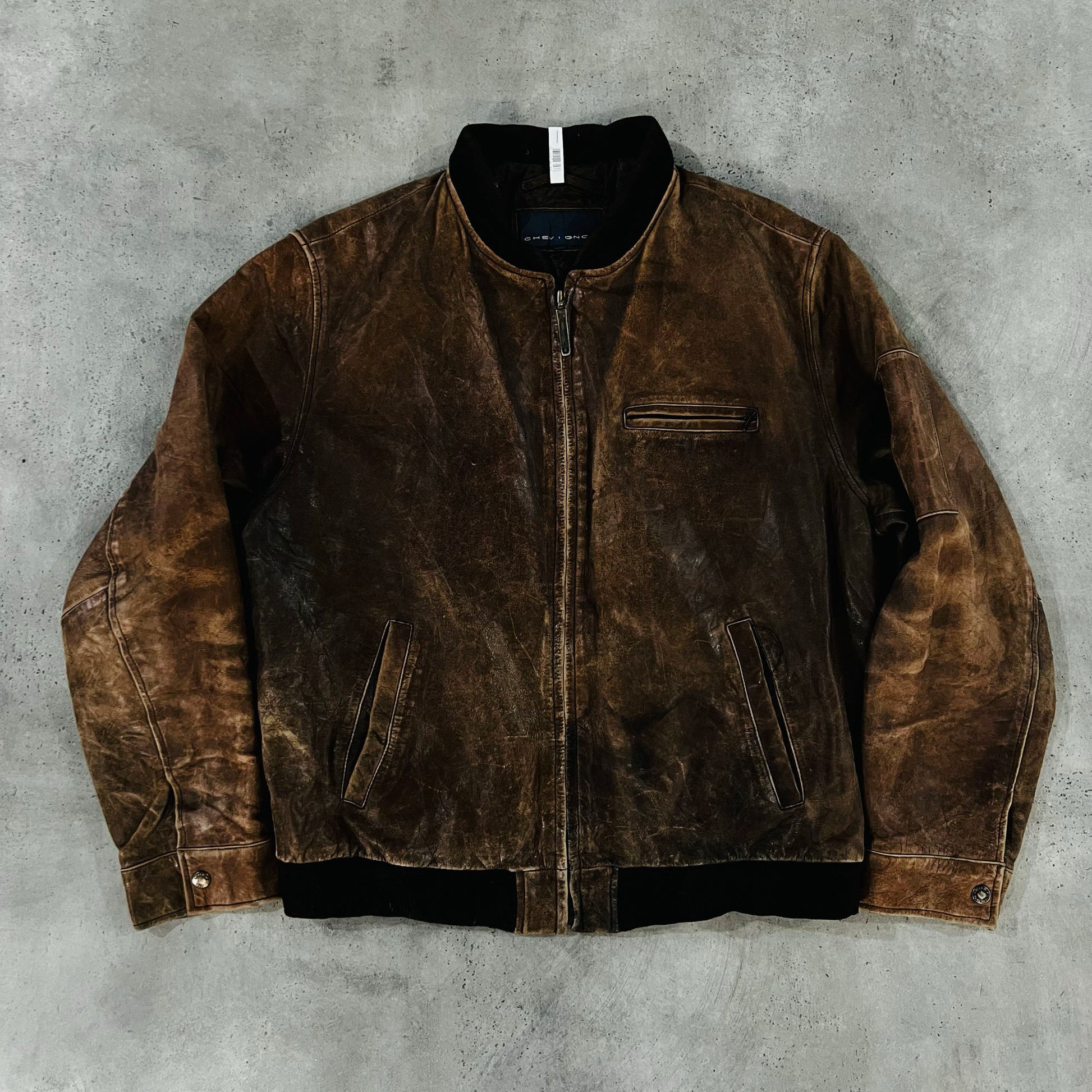 Vintage 70s-90s France Chevignon Military Flight Leather Jackets