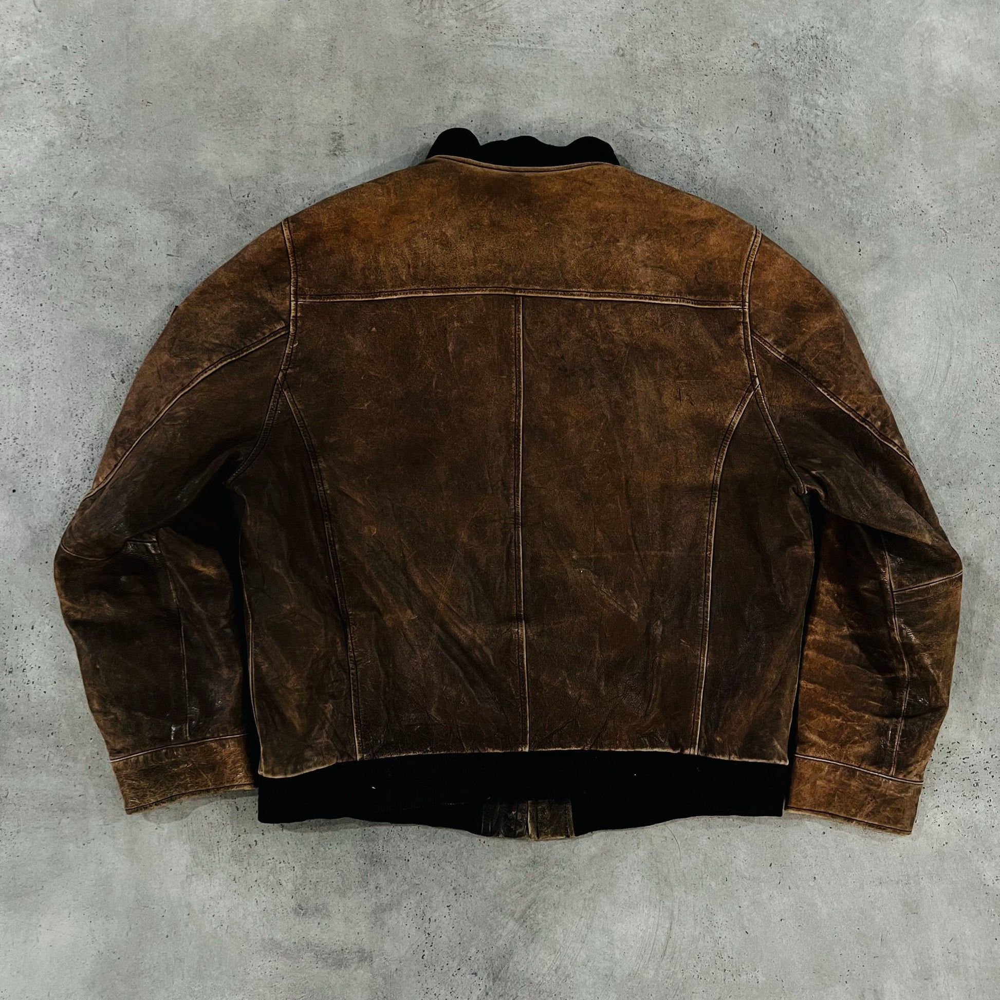 Vintage 70s-90s France Chevignon Military Flight Leather Jackets