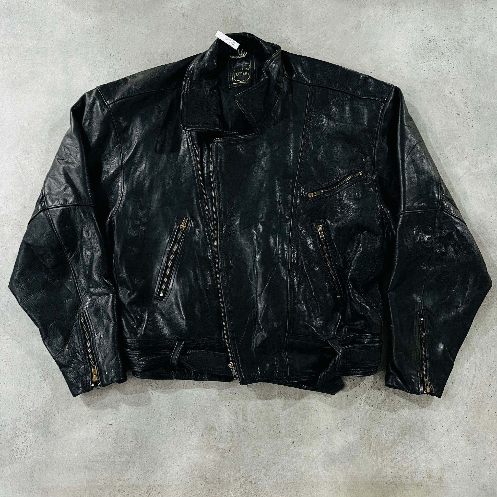 Vintage 70s-90s Germany Double Rider Leather Jackets