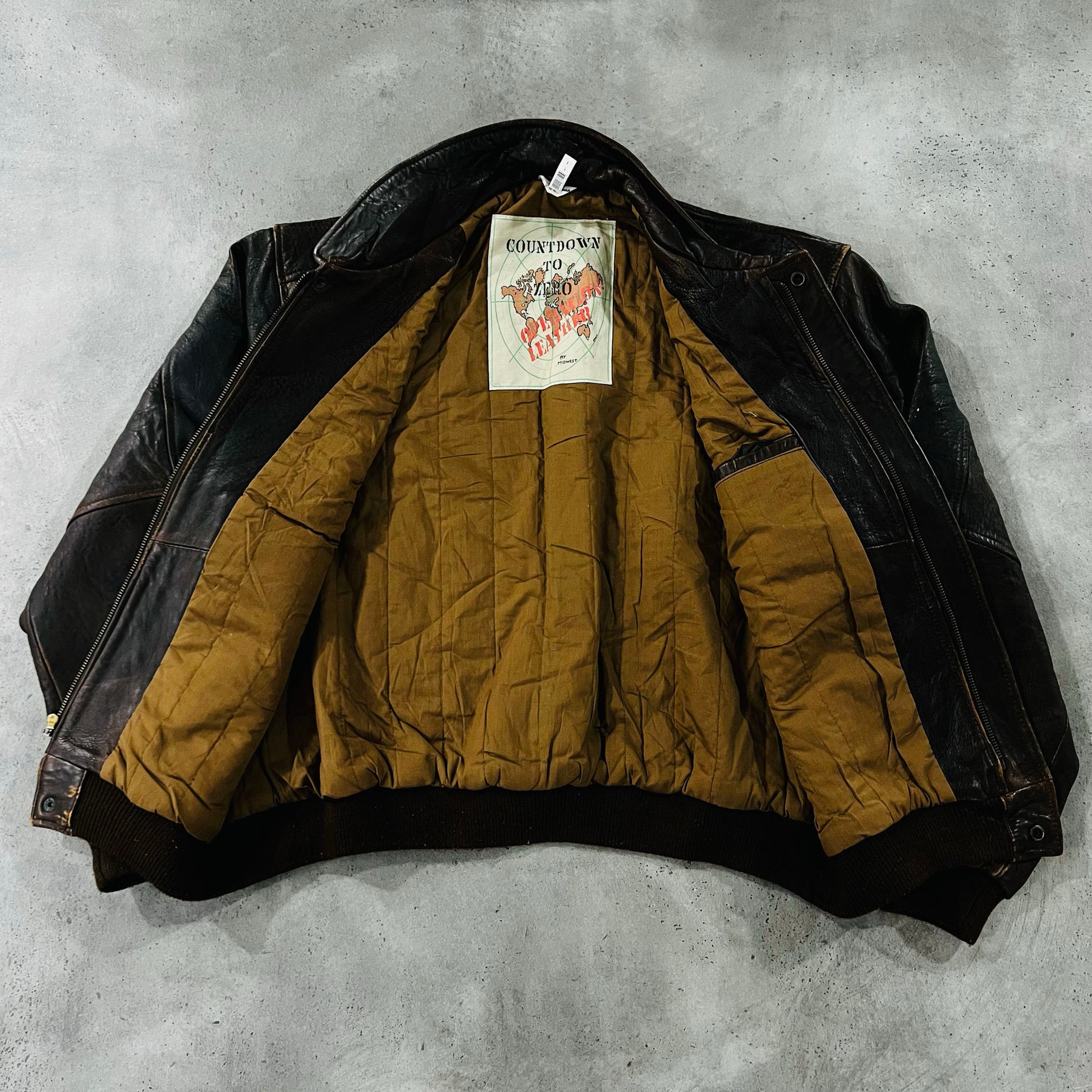 Vintage 70s-90s South Korea Military A-2 Leather Jackets