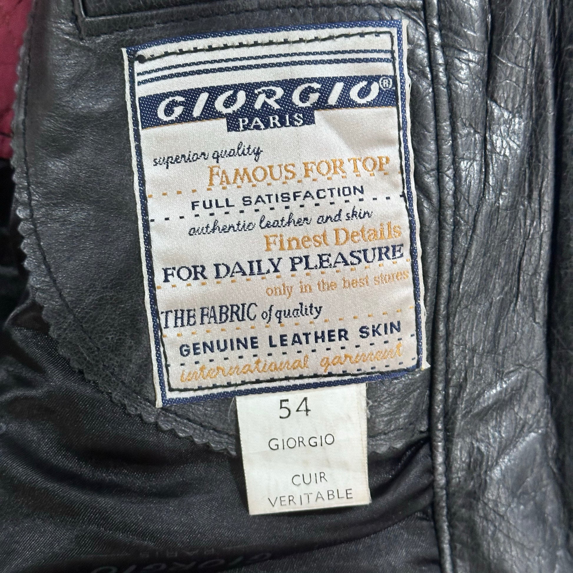 Vintage 70s-90s France Leather Jackets