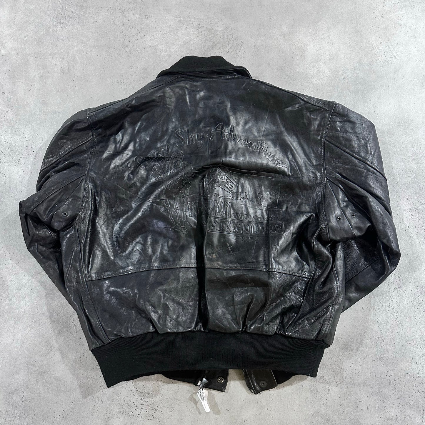 Vintage 70s-90s France Military Flight Leather Jackets